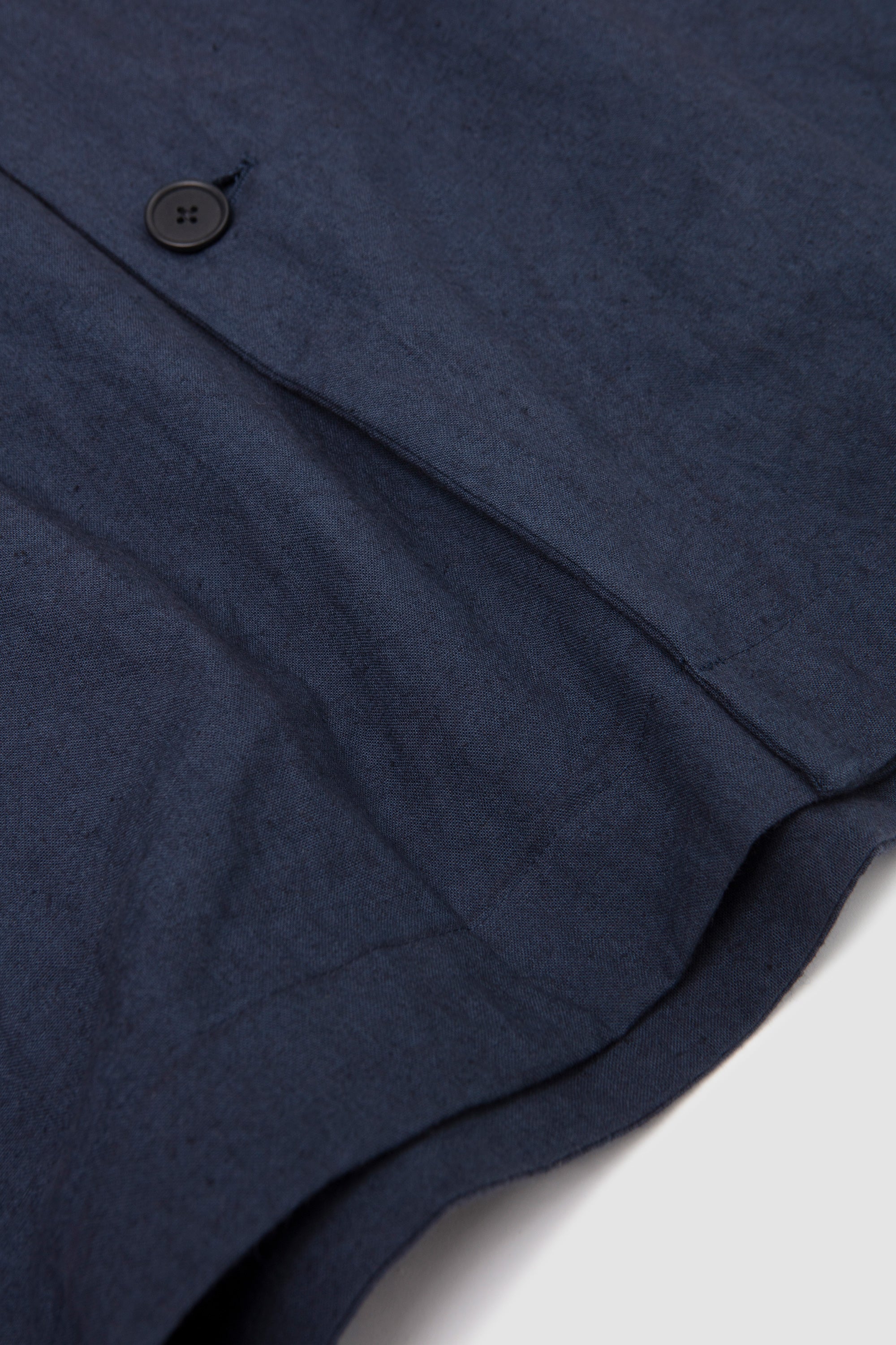 Cotton/Linen Half Coat Dusty Blue_3