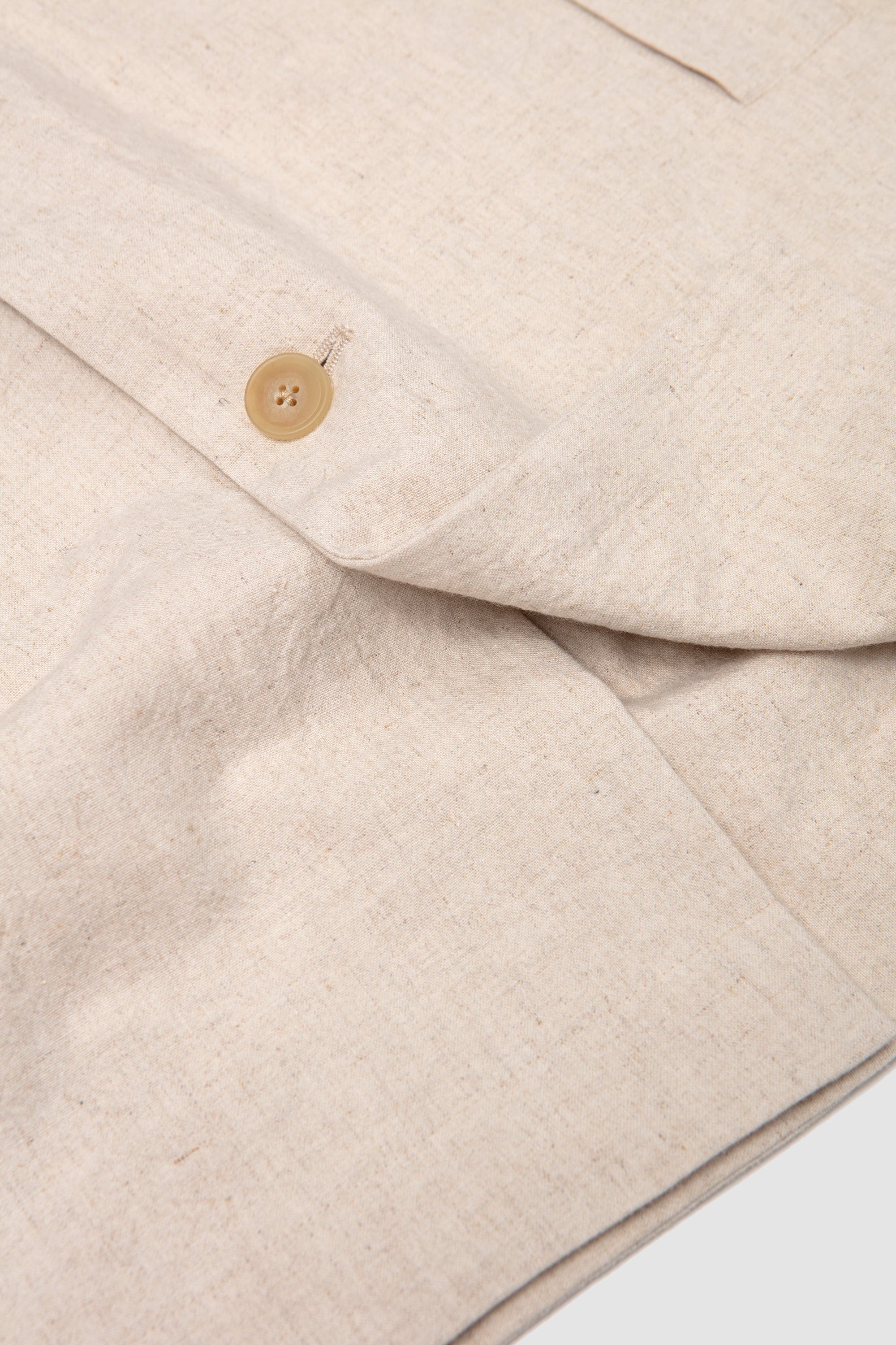 Cotton/Linen Half Coat Oatmeal_3