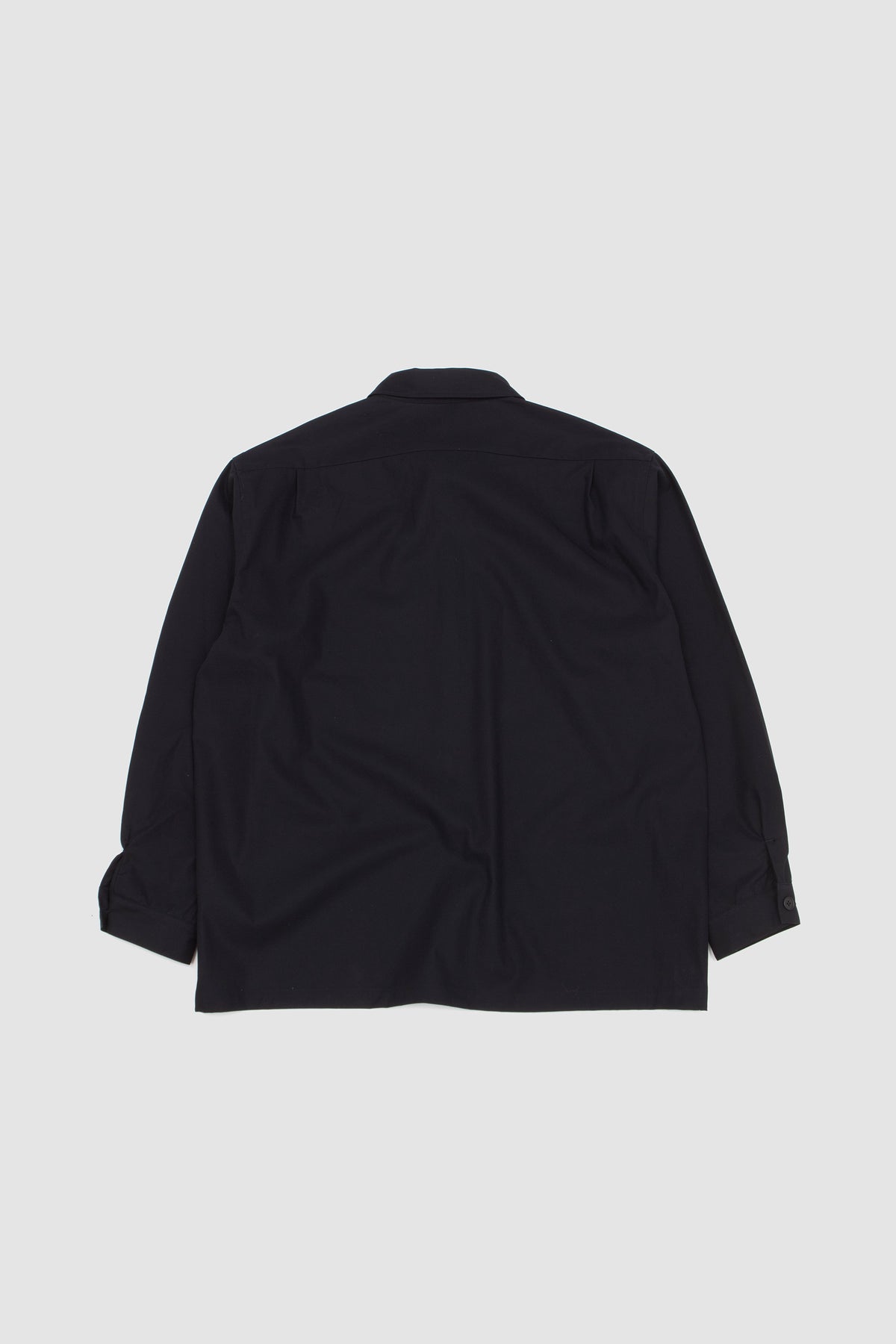 Cotton Twill Shirt Jacket Ink Black_4
