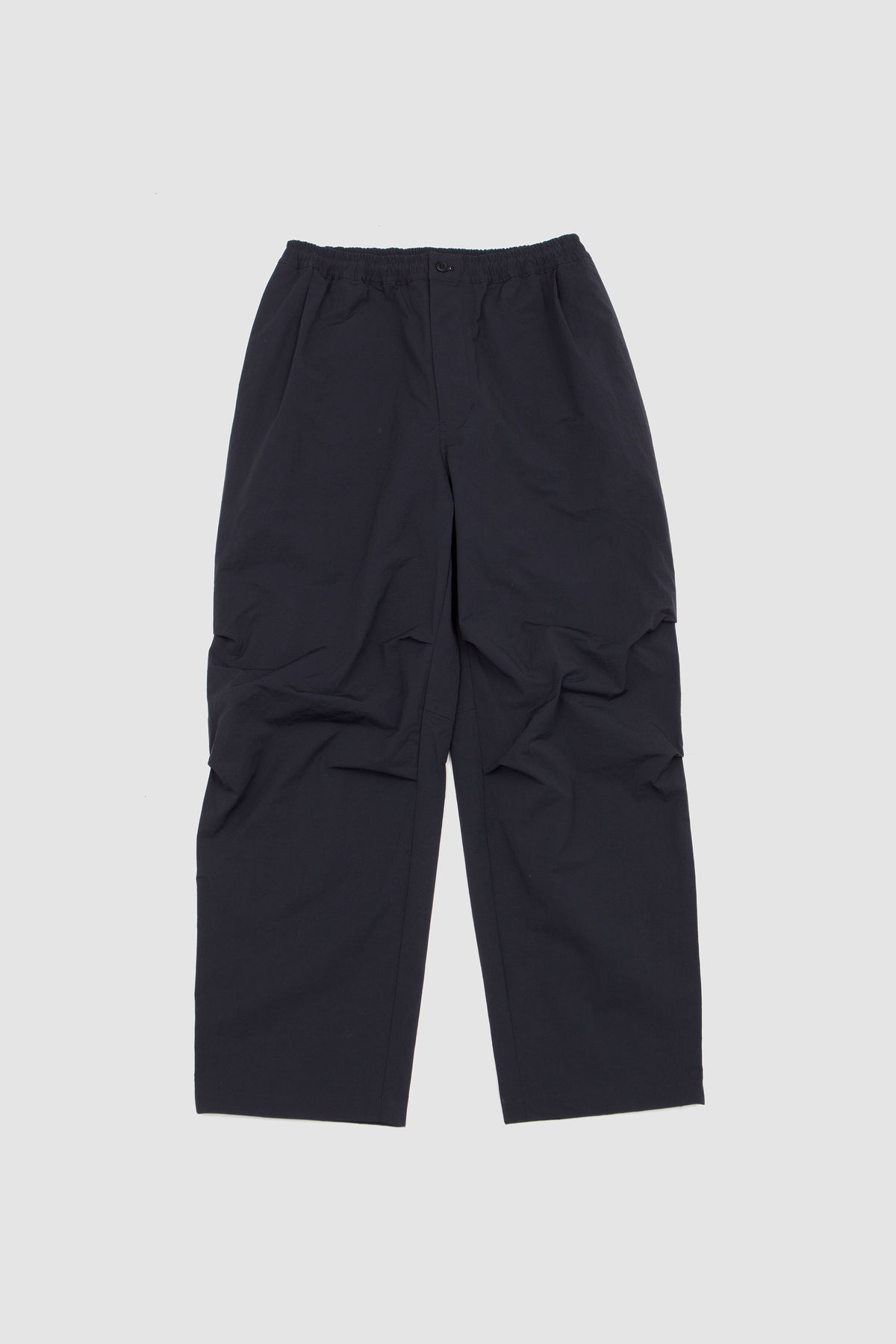 Crispy Knee Tuck Wide Pants Black_1