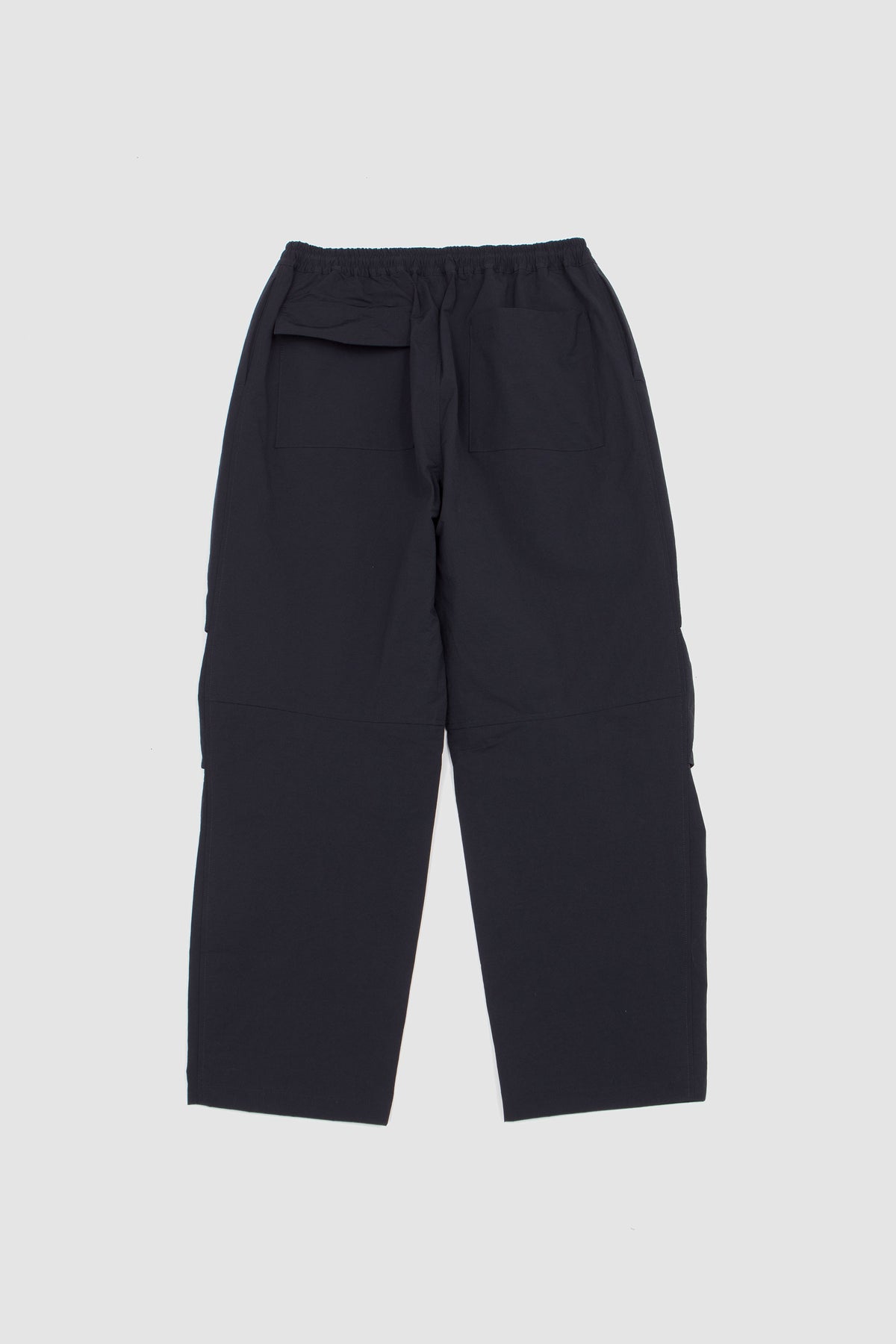 Crispy Knee Tuck Wide Pants Black_4