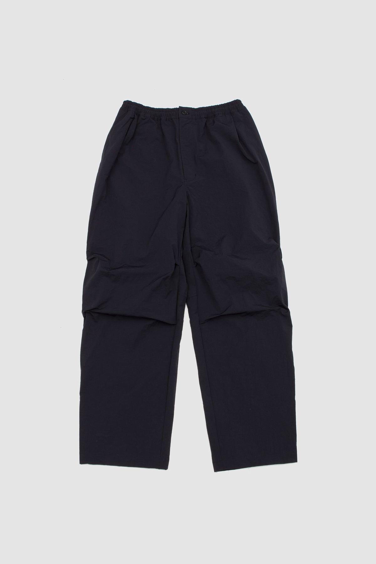 Crispy Knee Tuck Wide Pants Dark Navy_1