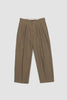 SPORTIVO STORE_Deep Tuck Pressed Pants Olive