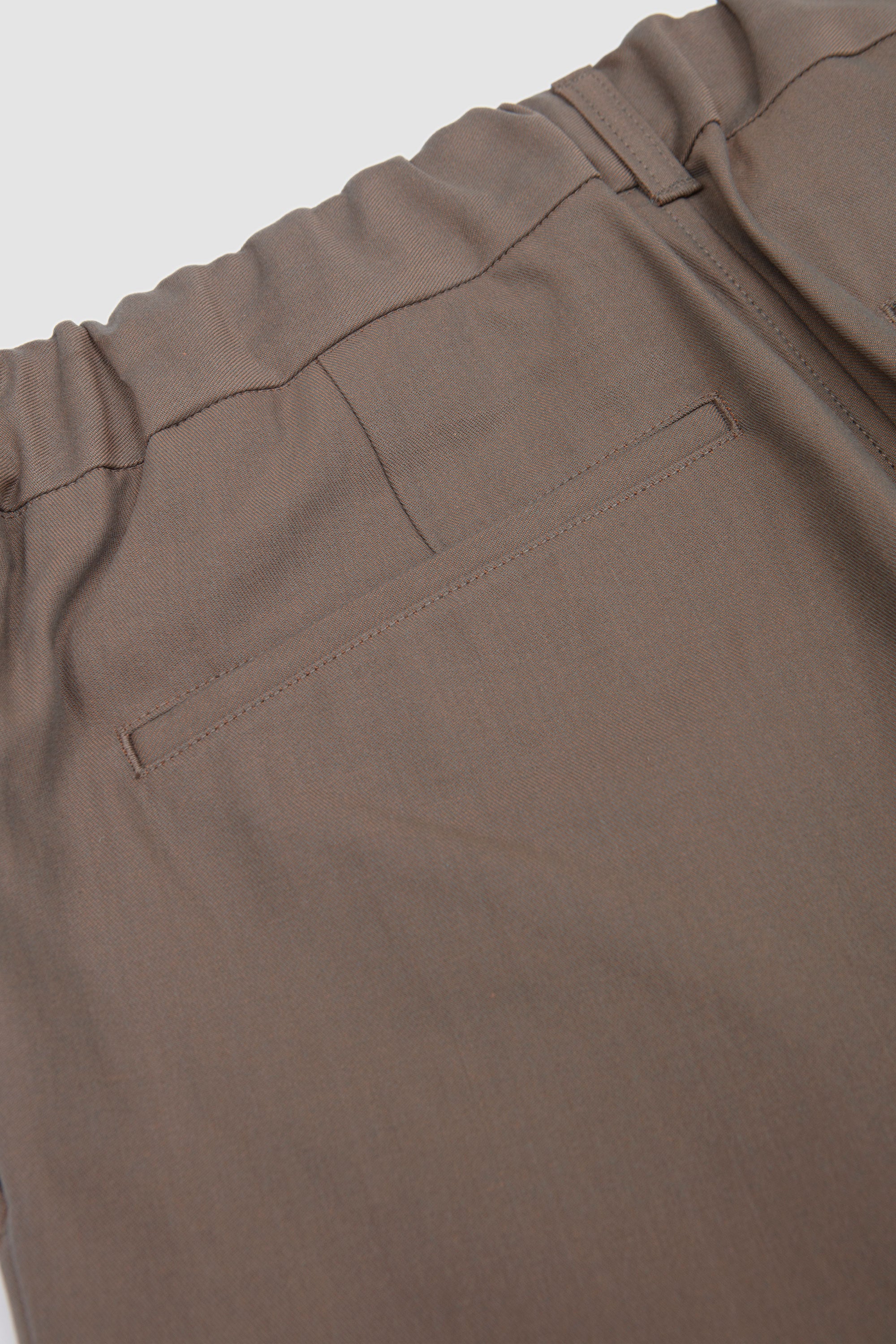 Deep Tuck Pressed Pants Olive