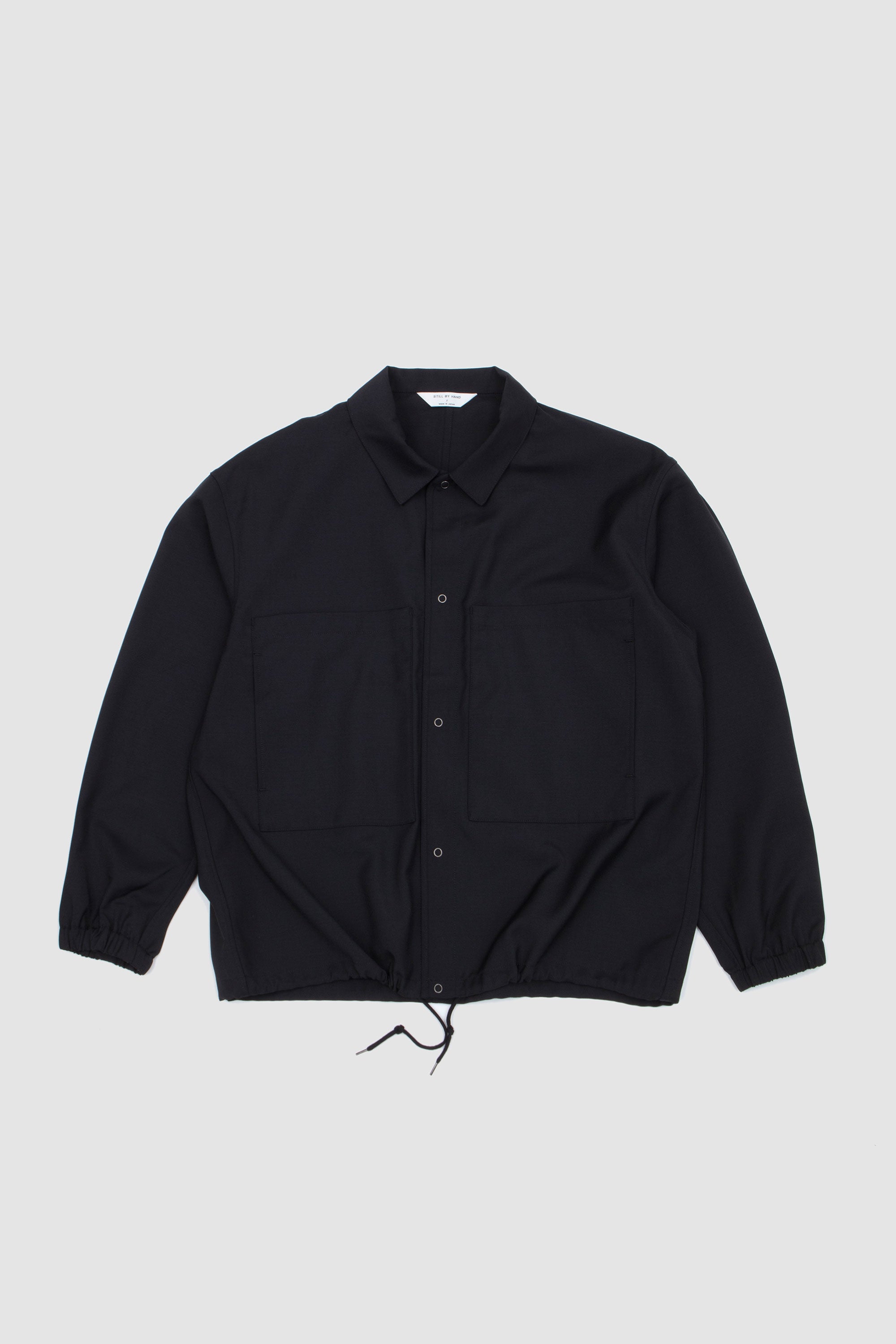 Double Pocket Shirt Jacket Charcoal