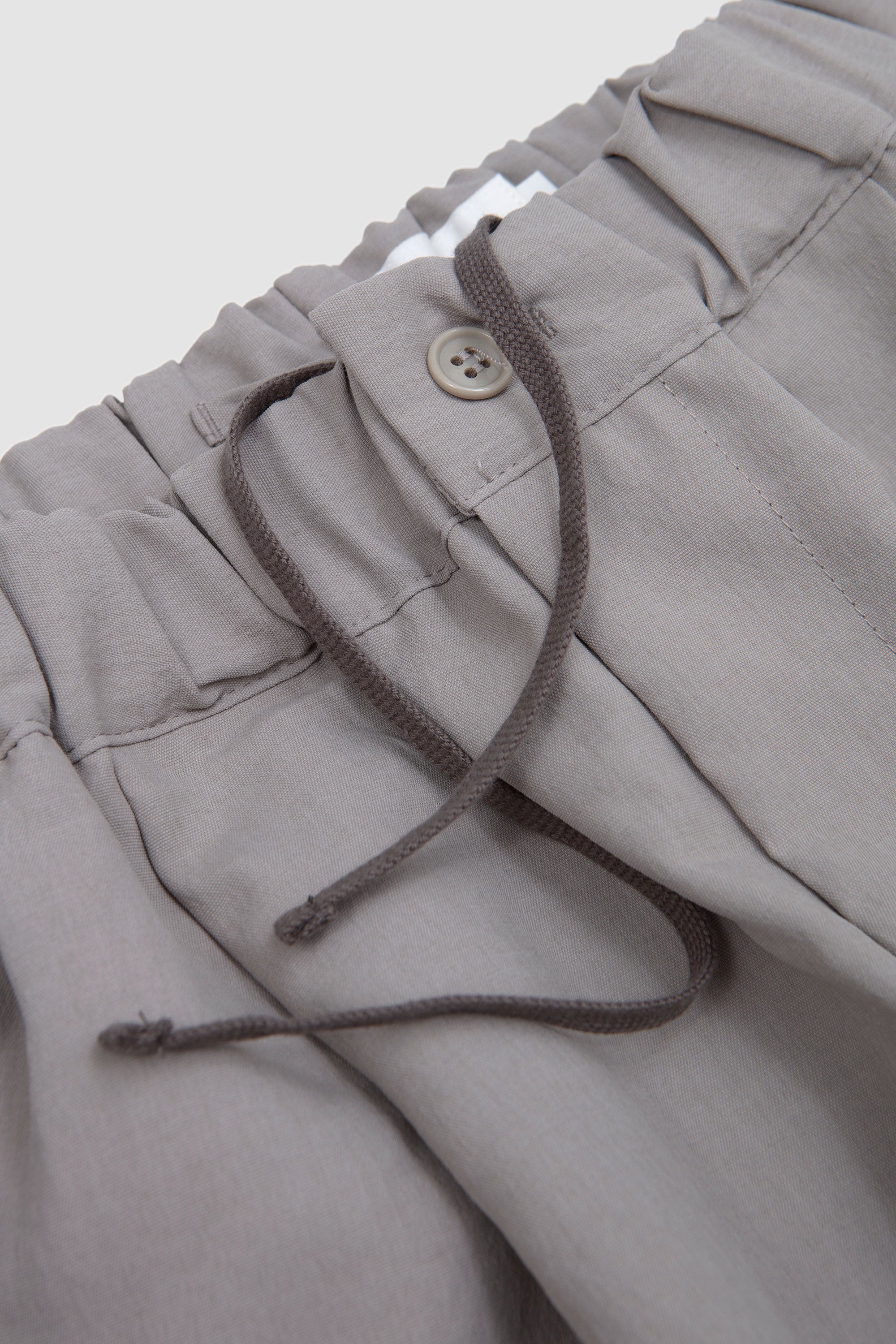 Elasticated Easy Pants Greige