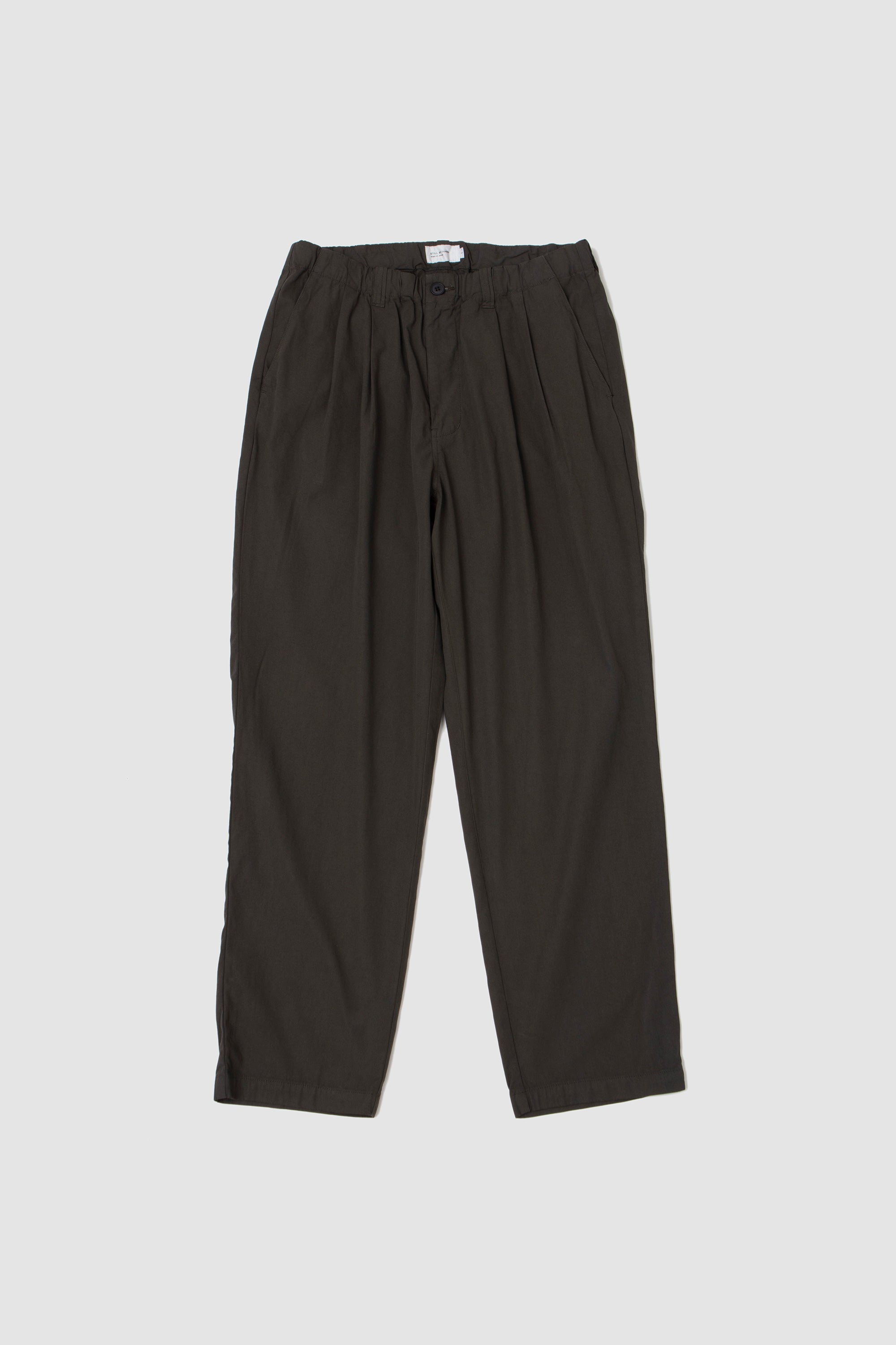 Garment-Dye 2 Pleat Pants Dark Olive