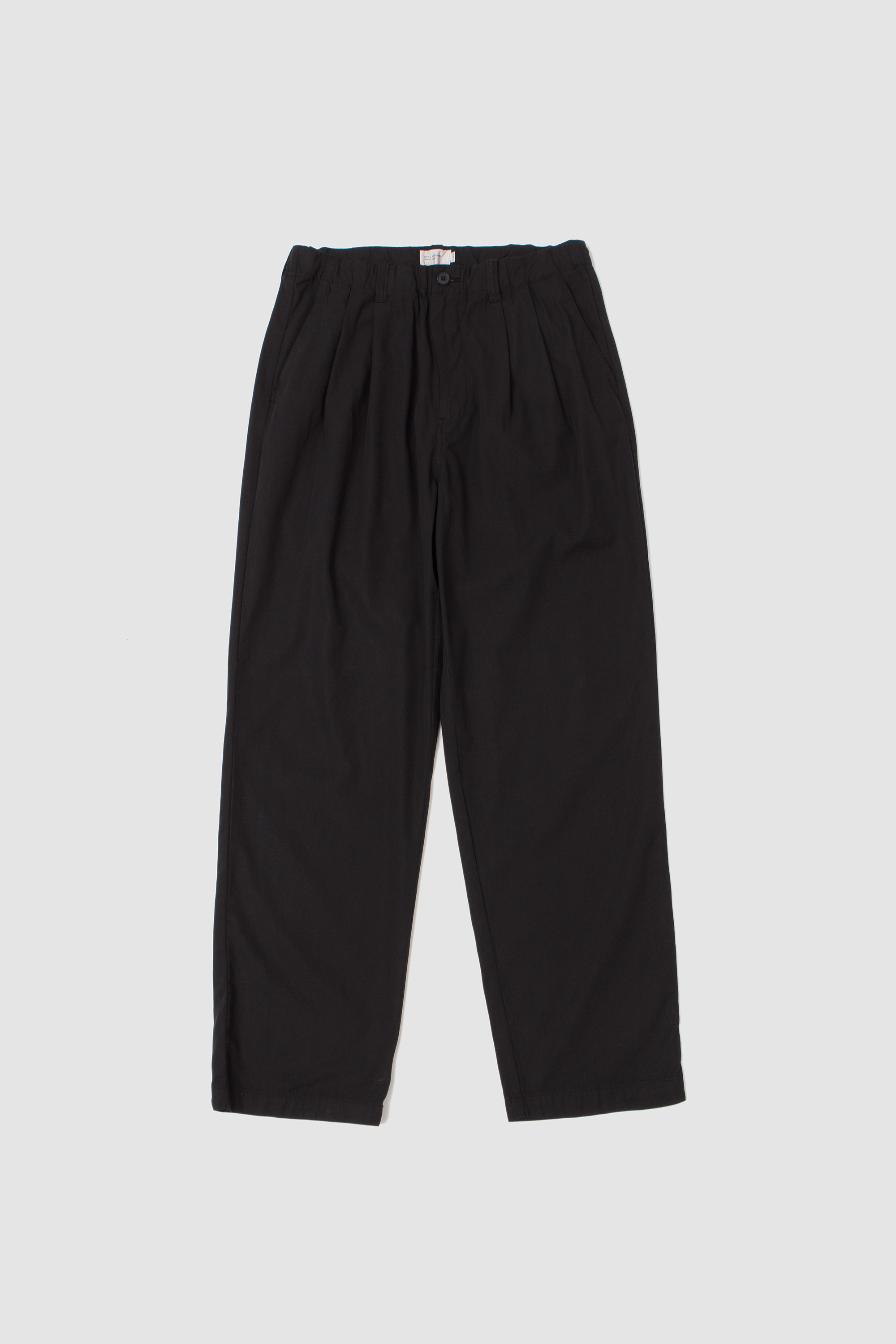 Garment-Dye 2 Pleat Pants Ink Black