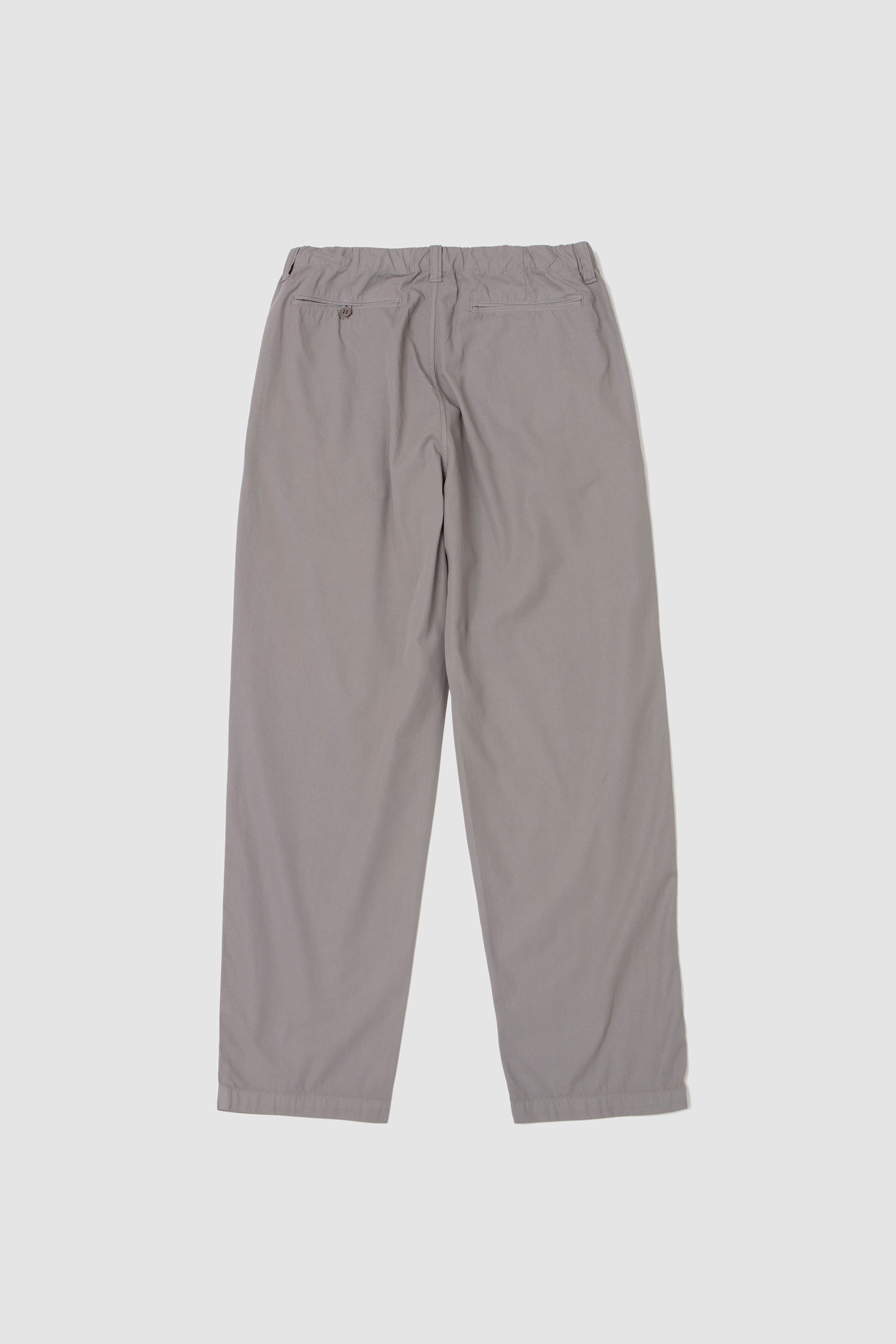 Garment-Dye 2 Pleat Pants Smoke Grey_4