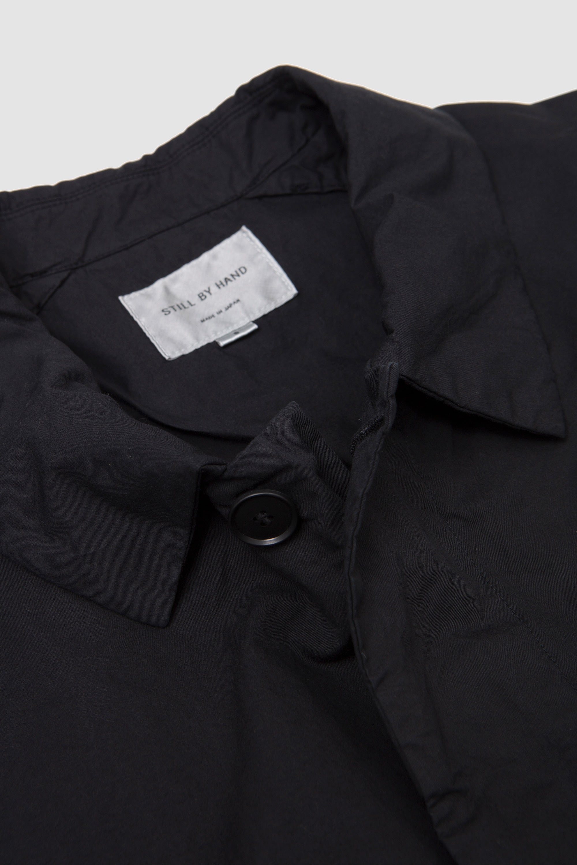 Garment-Dye Half Coat Black Navy