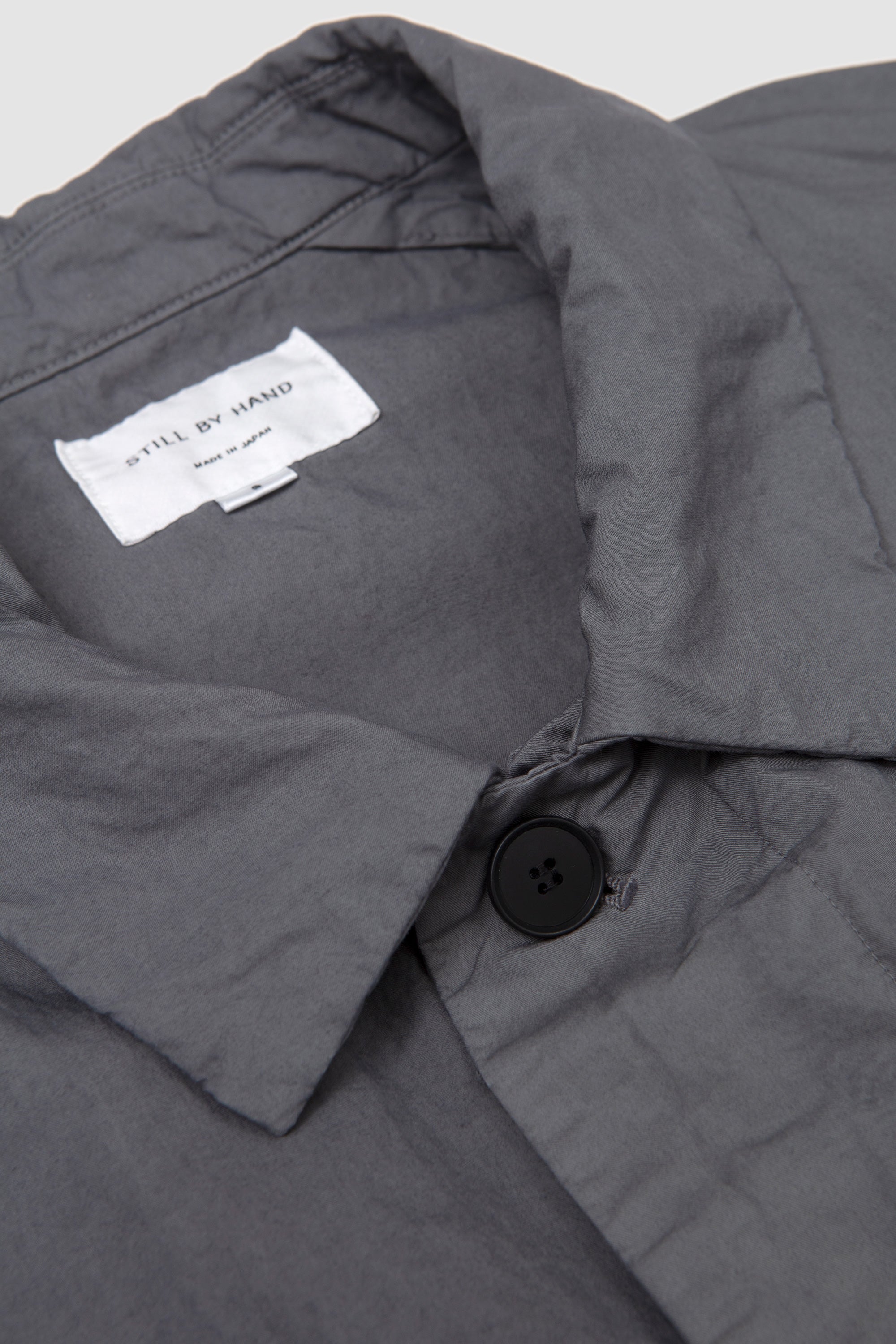 Garment-Dye Half Coat Blue Grey