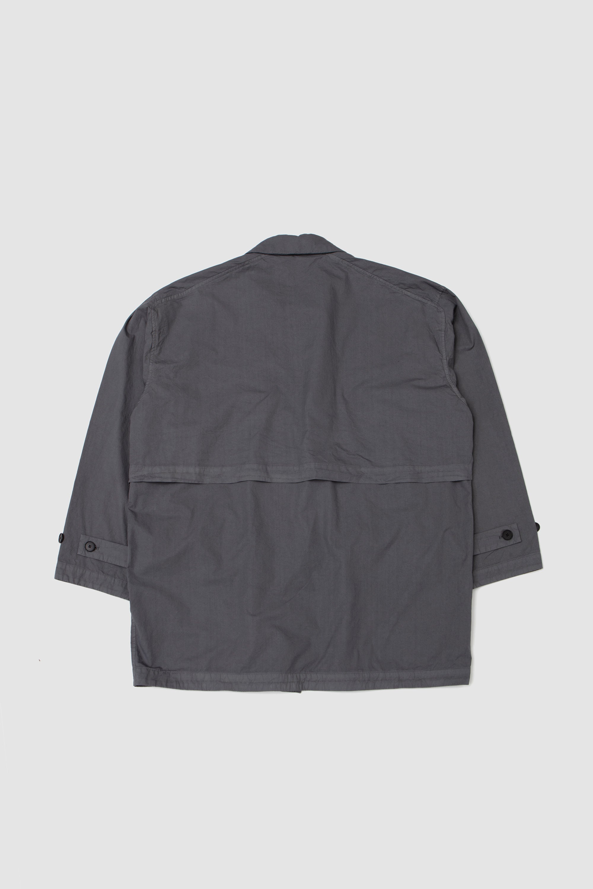 Garment-Dye Half Coat Blue Grey_4