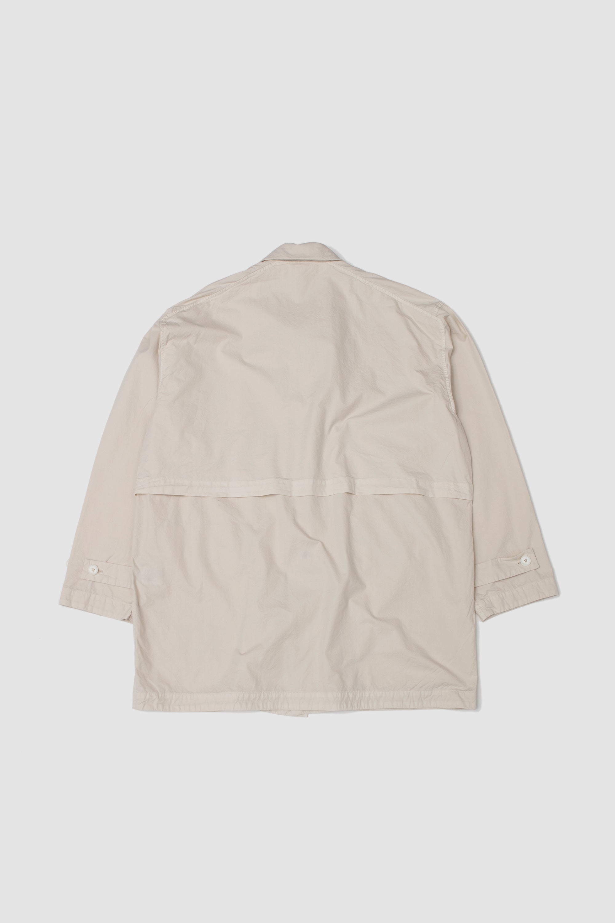 Garment-Dye Half Coat Ecru_4