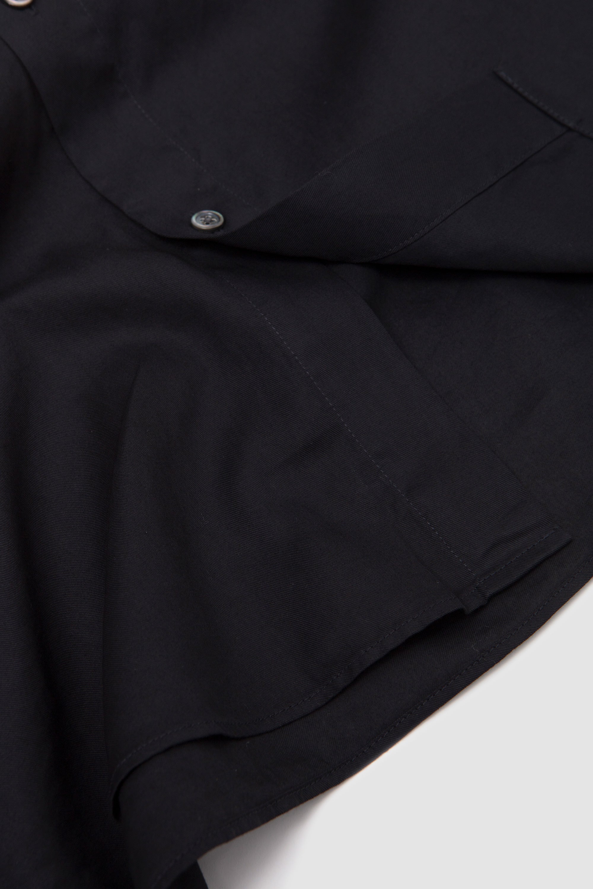 Garment-Dye Over Shirt Black Navy