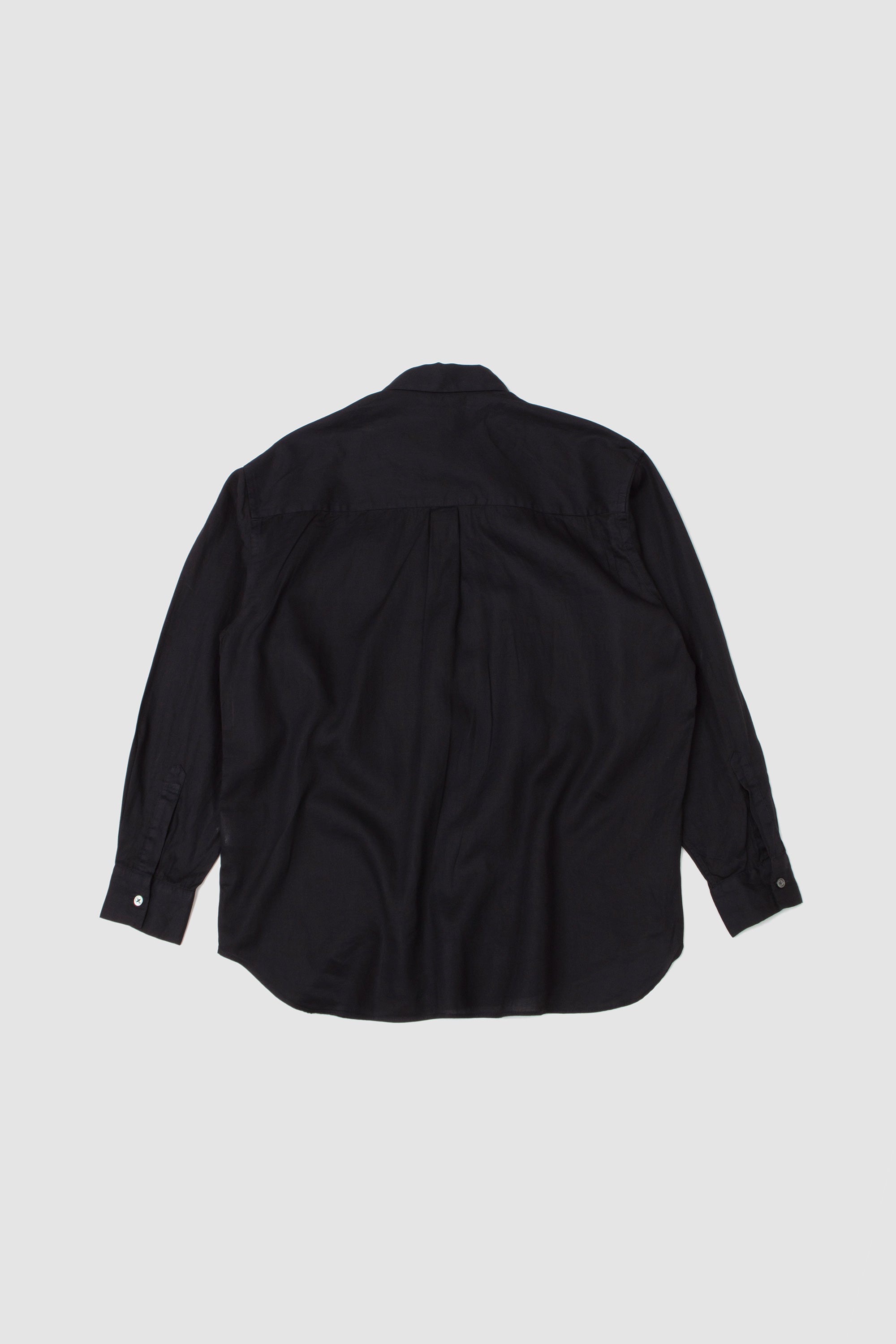 Garment-Dye Over Shirt Black Navy_4