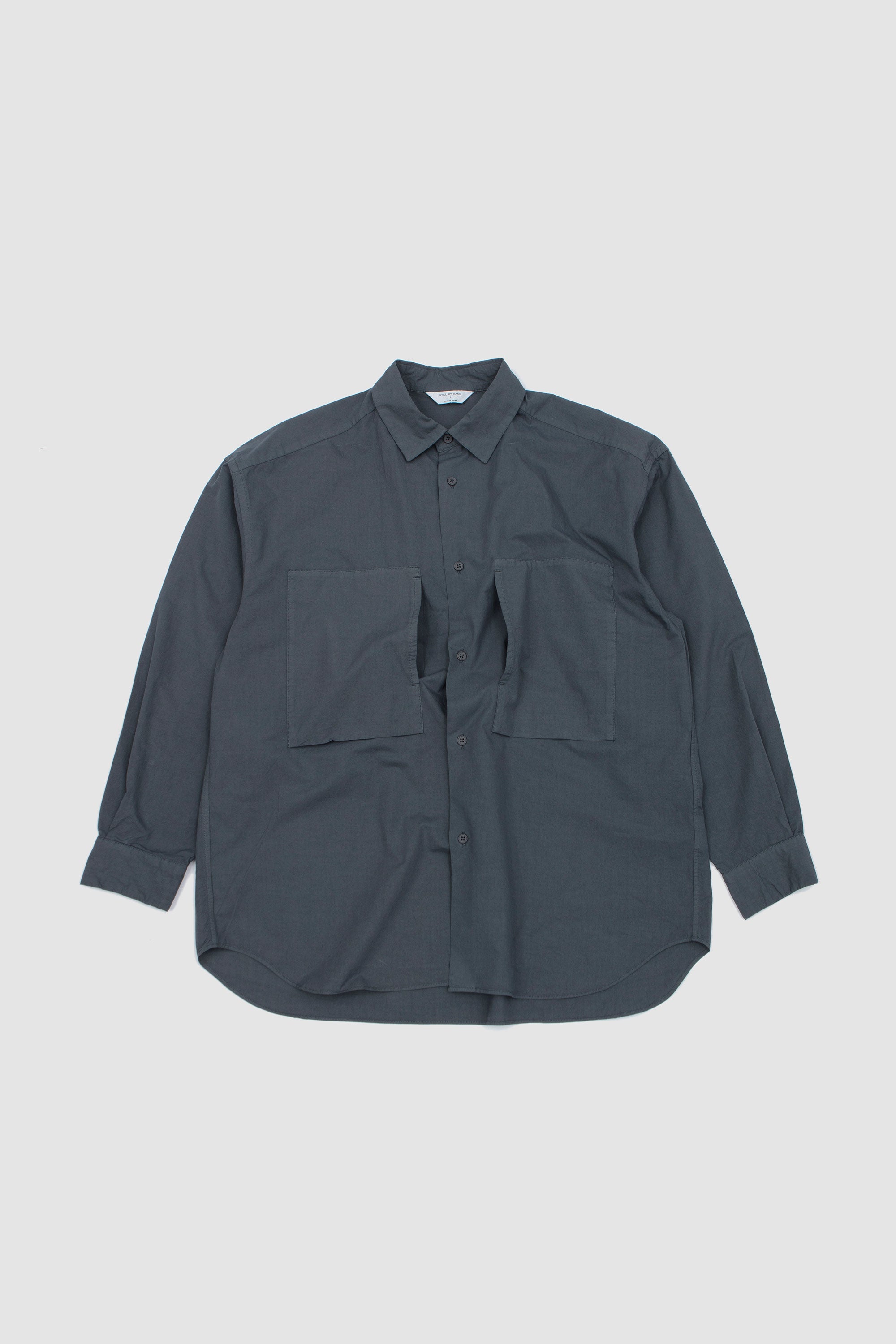 Garment-Dye Over Shirt Blue Grey_1