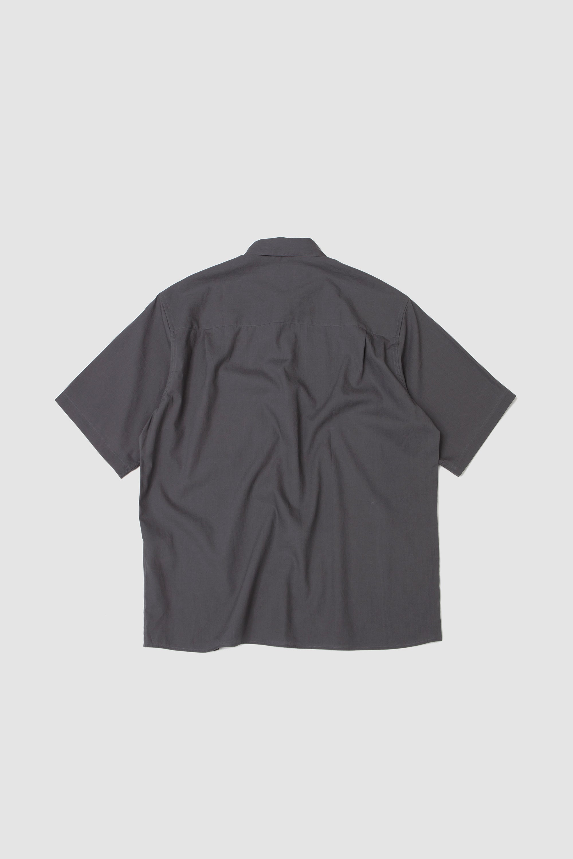 Half Sleeve Cotton Shirt Grey_4