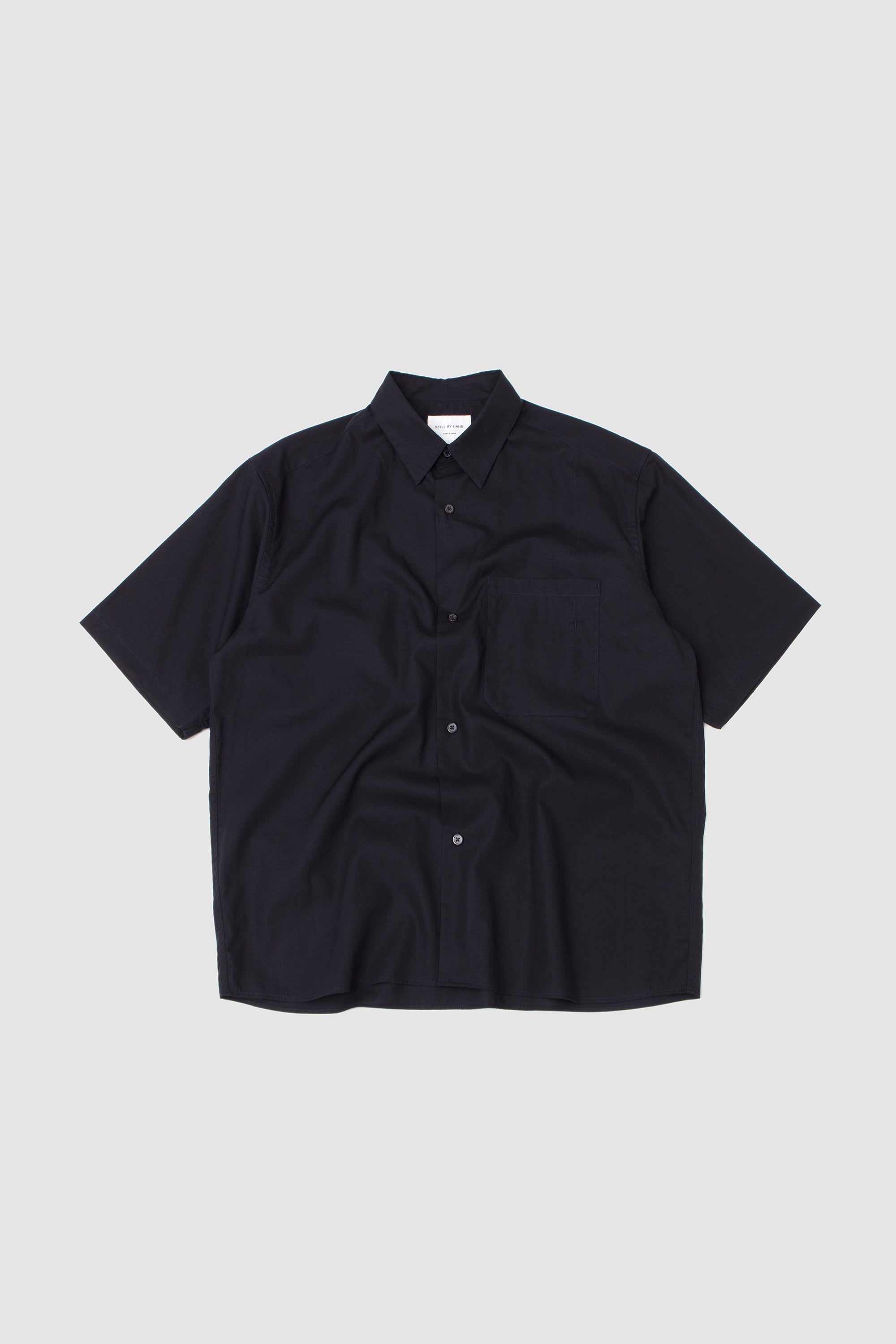 Half Sleeve Cotton Shirt Navy