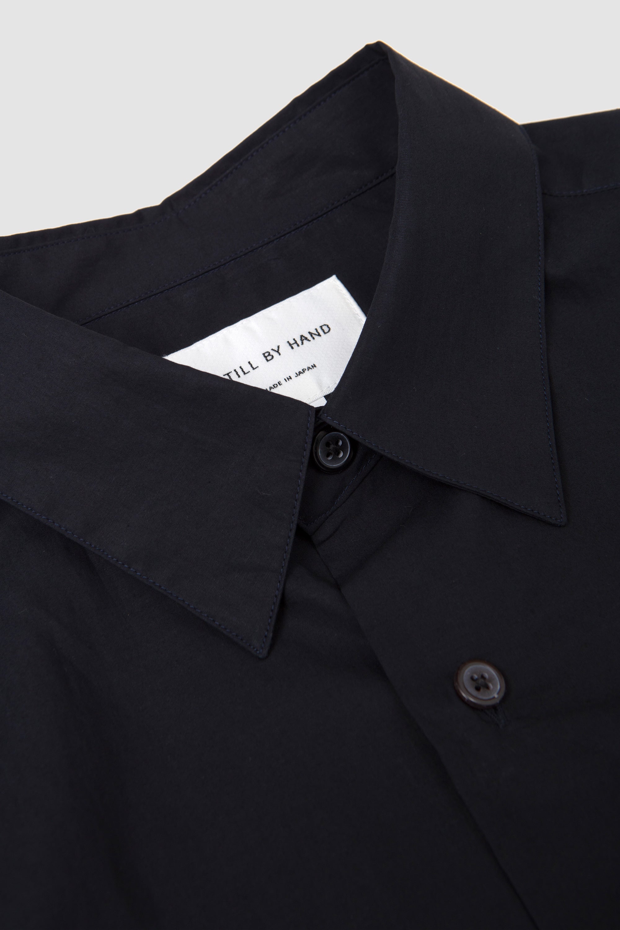 Half Sleeve Cotton Shirt Navy_2