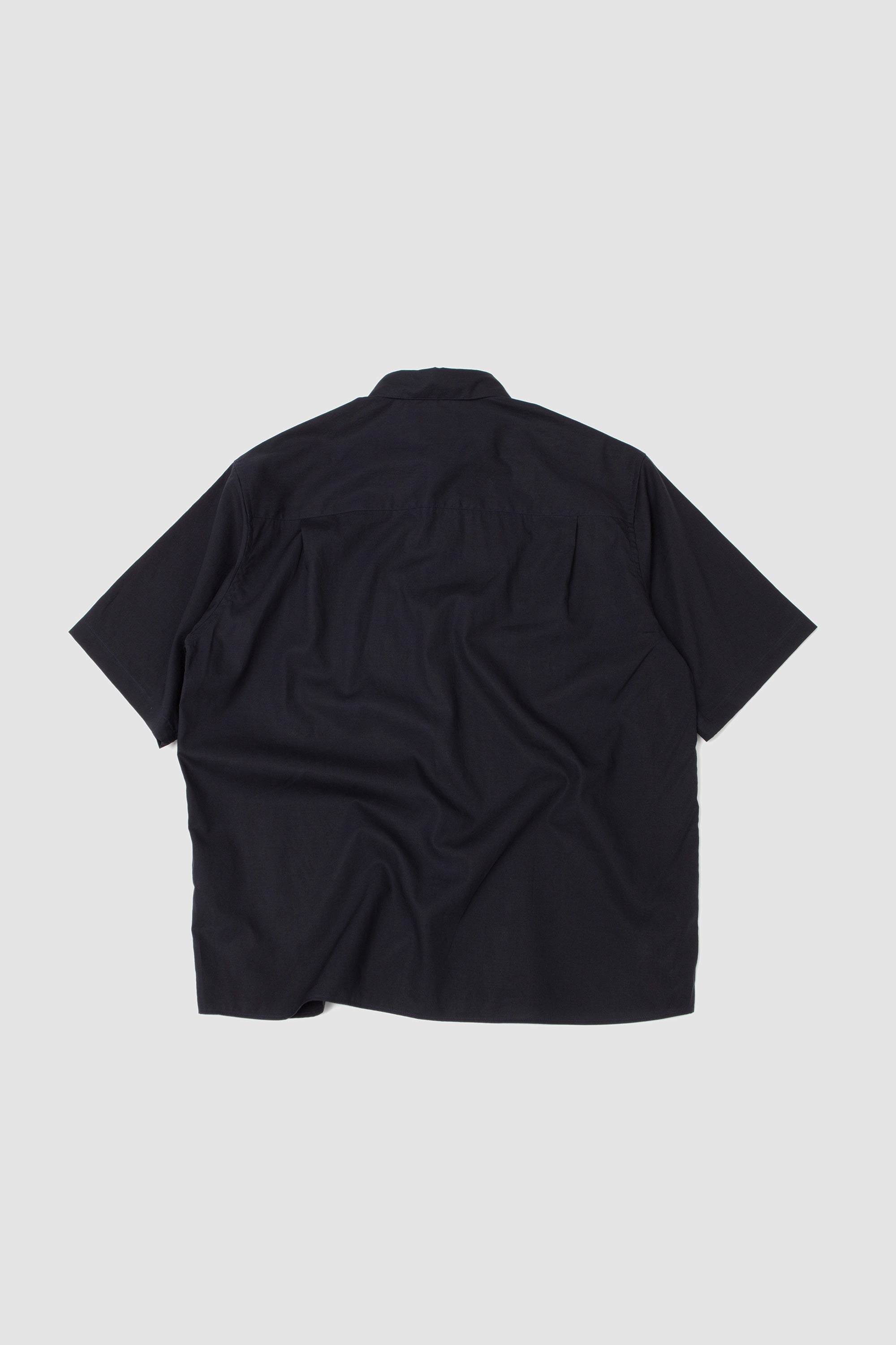 Half Sleeve Cotton Shirt Navy_4