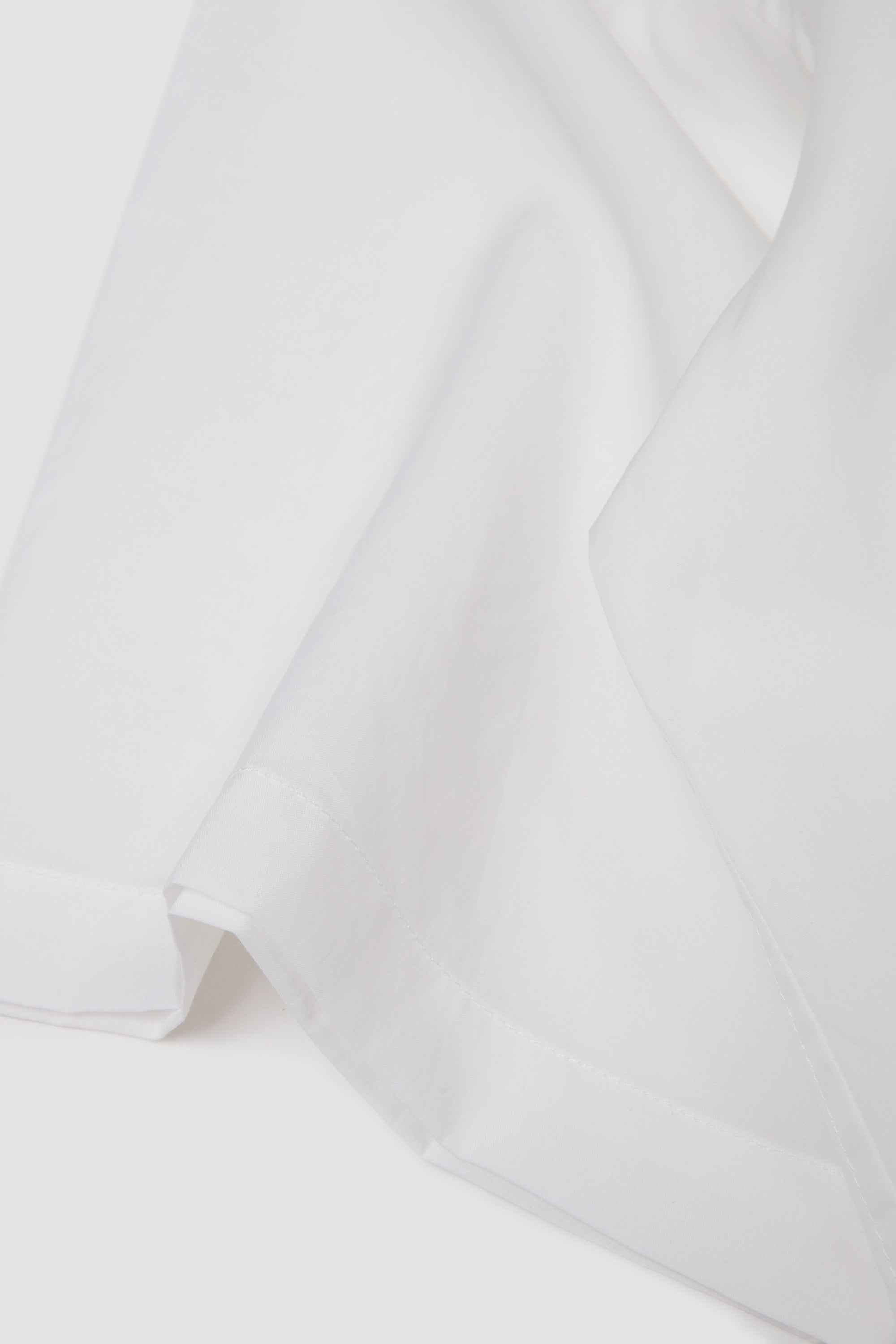 Half Sleeve Cotton Shirt White_3