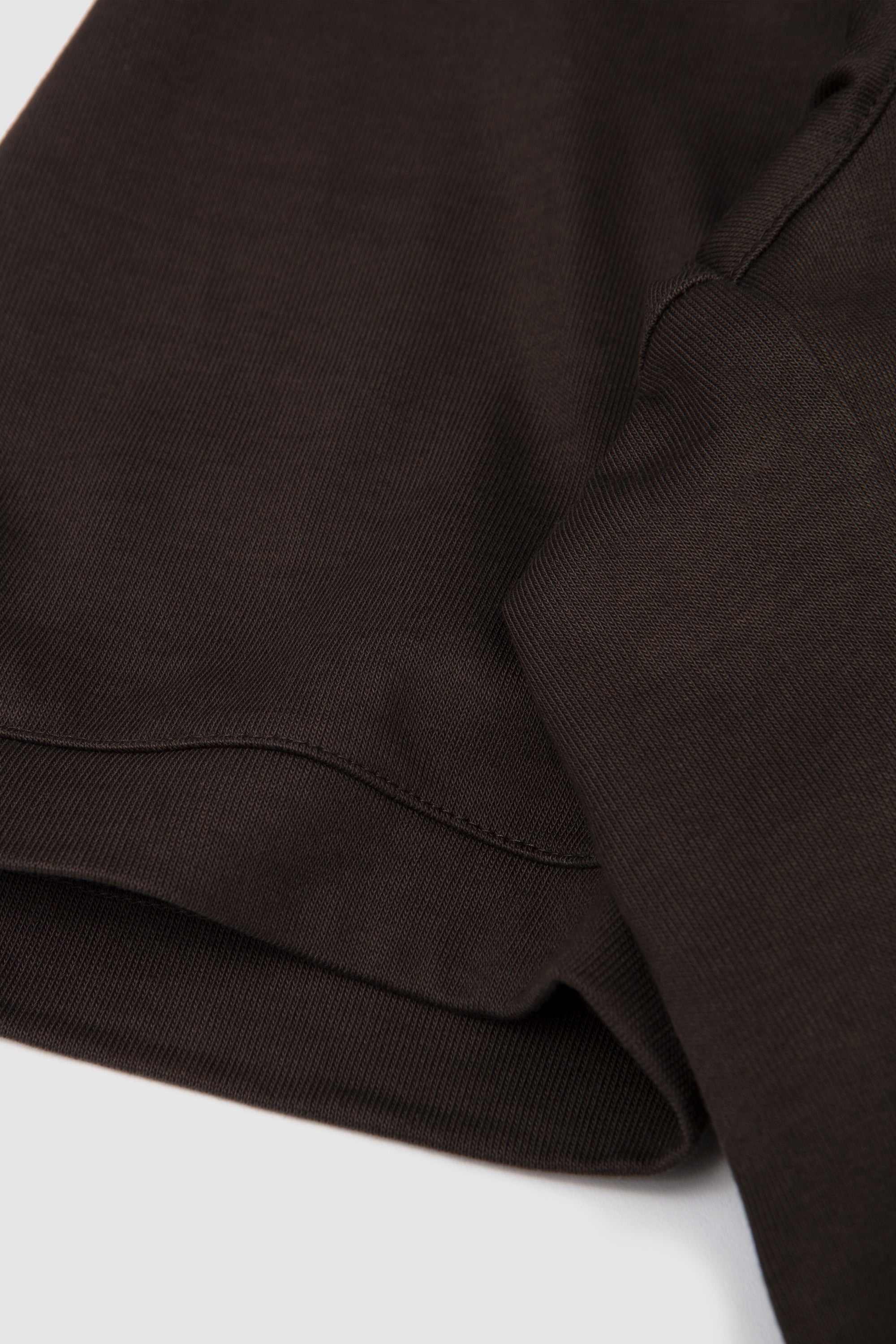 Half Sleeve Sweatshirt Brown Charcoal_3