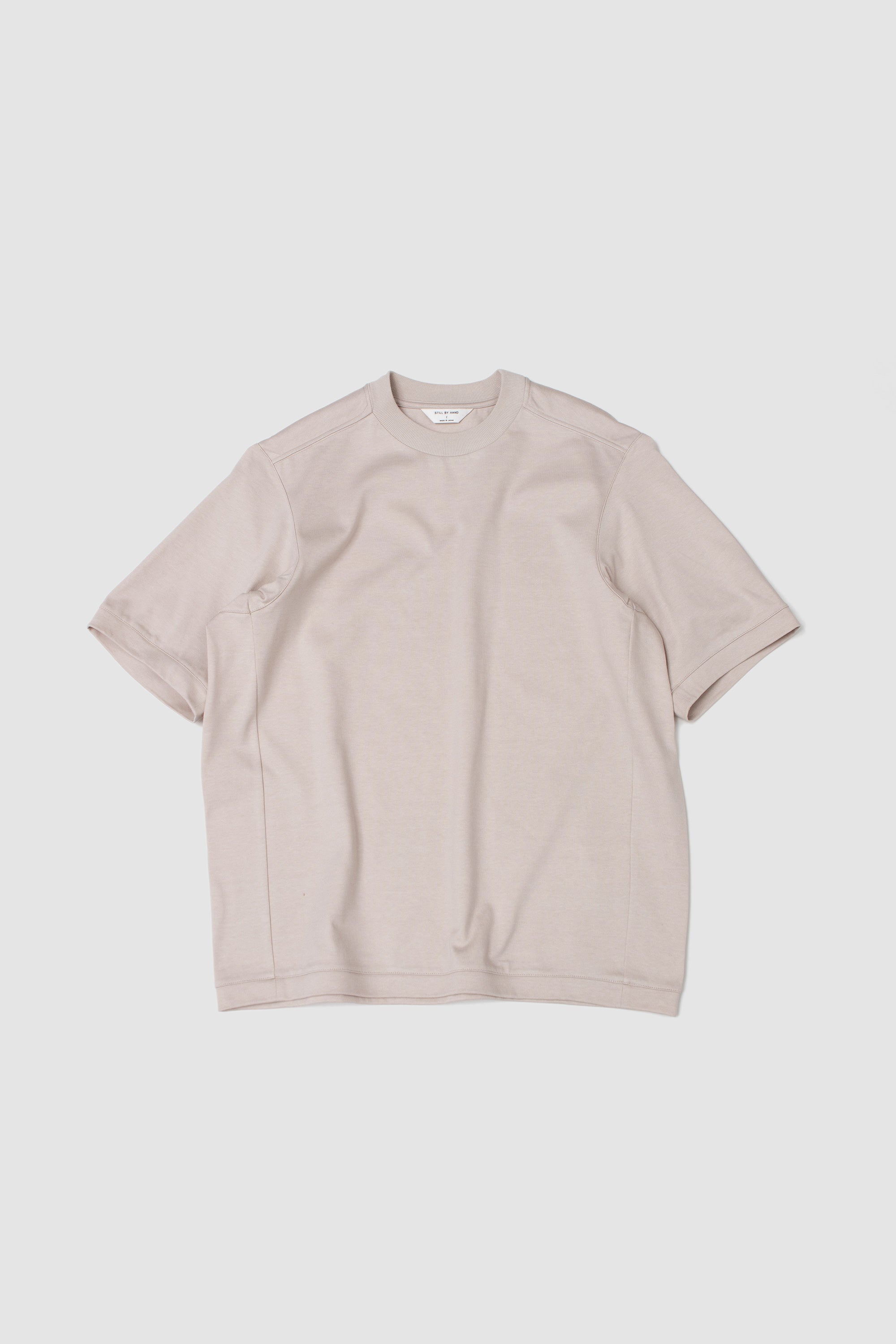 Half Sleeve Sweatshirt Pink Beige_1