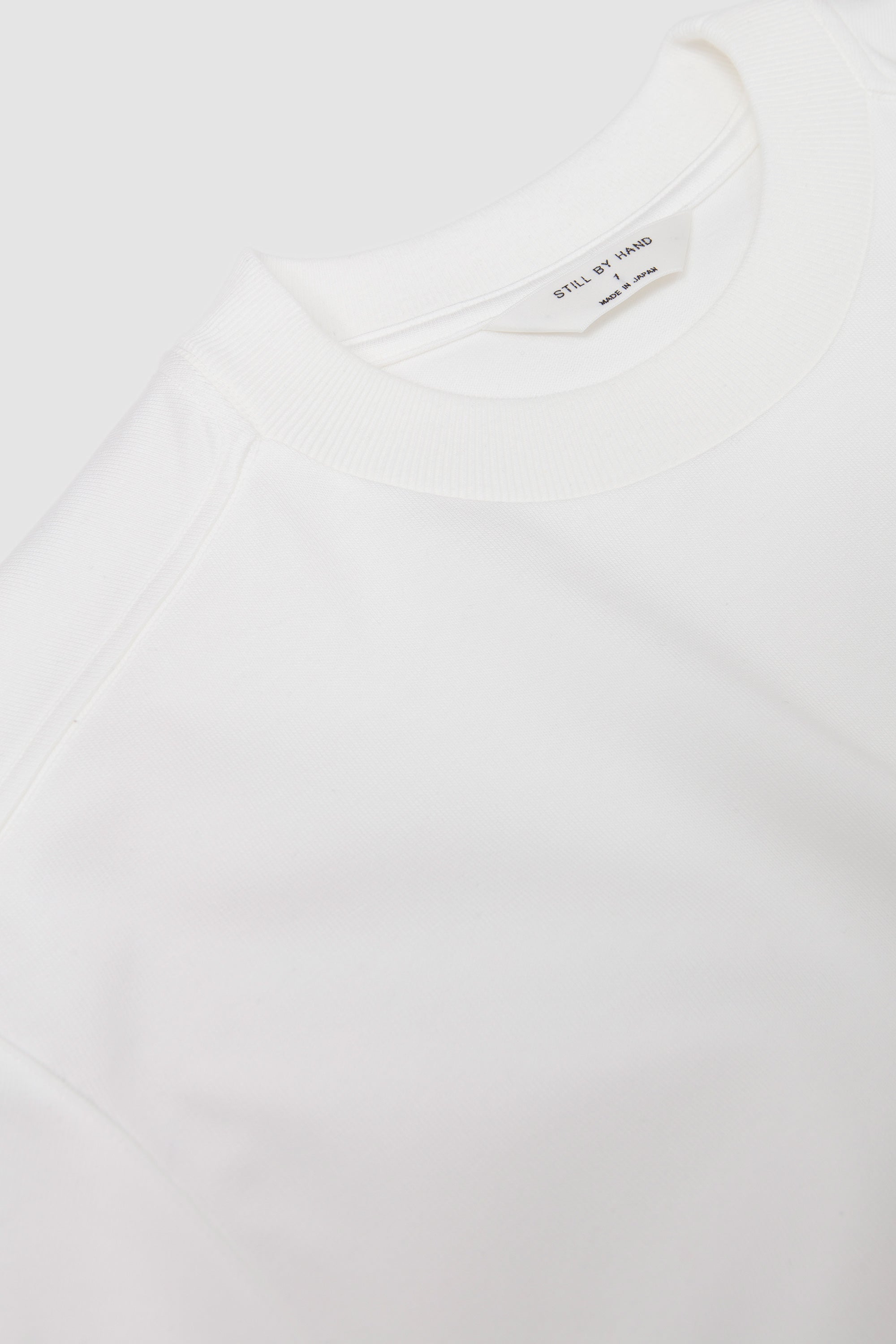Half Sleeve Sweatshirt White_2