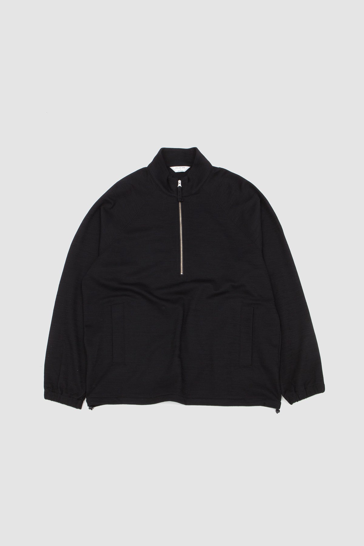 Half Zip Jersey Blouson Black
