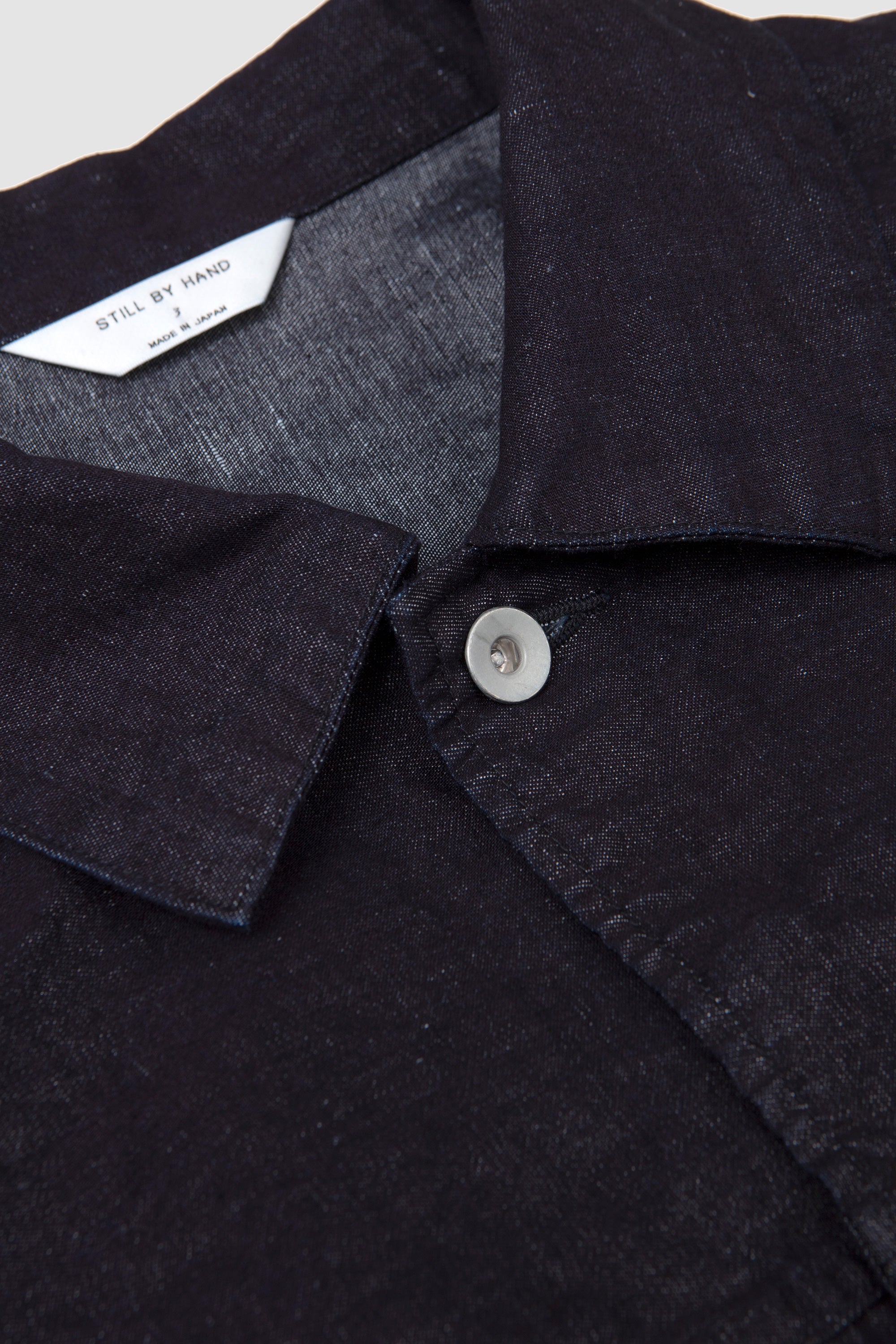 Hemp Mixed Denim Blouson Dark Navy