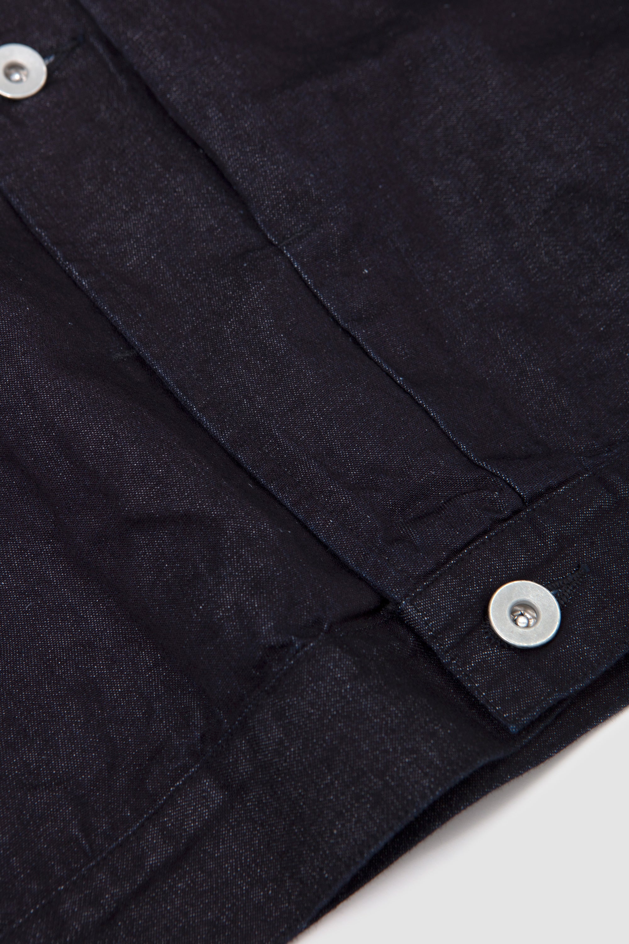 Hemp Mixed Denim Blouson Dark Navy