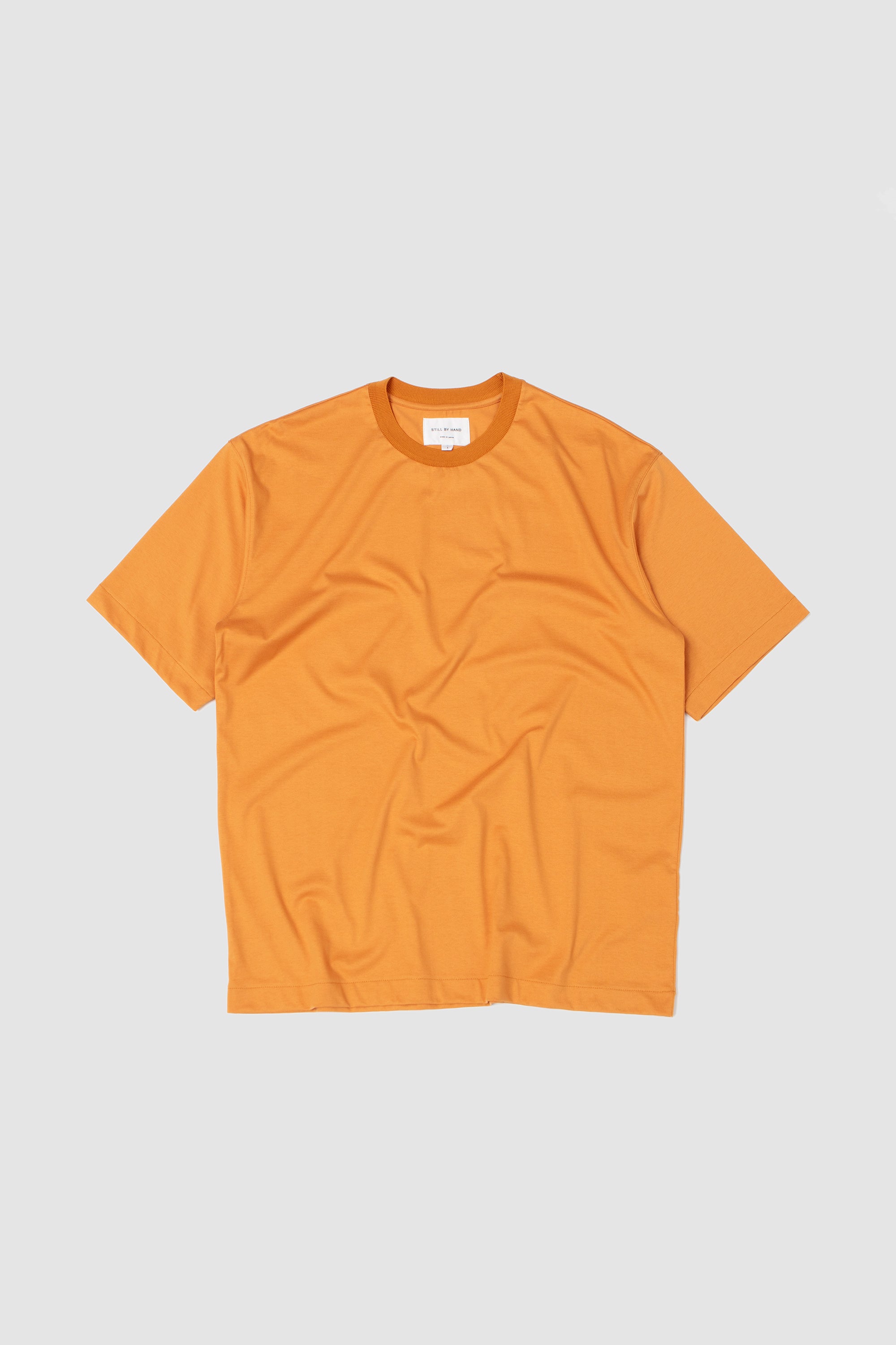 Knitted Rib T-Shirt Sand Dusty Orange