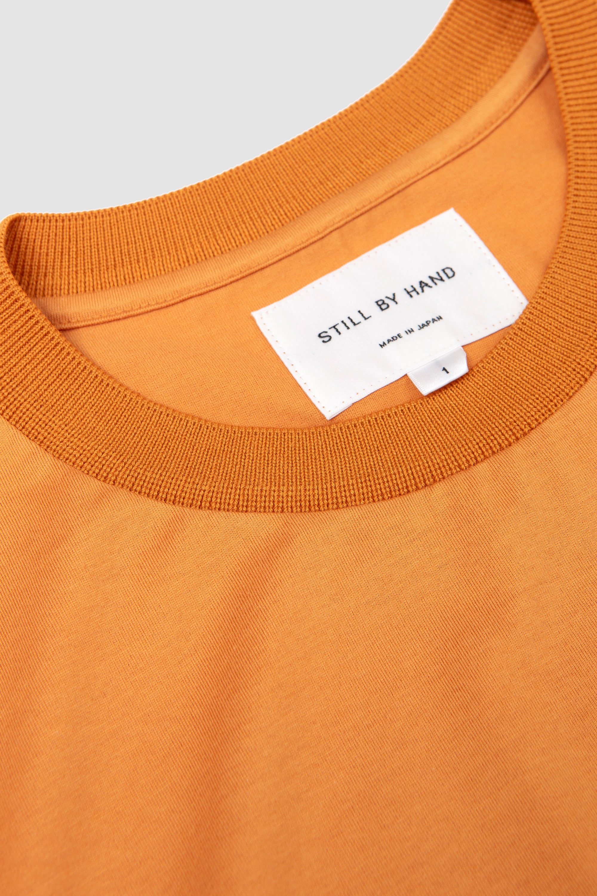 Knitted Rib T-Shirt Sand Dusty Orange