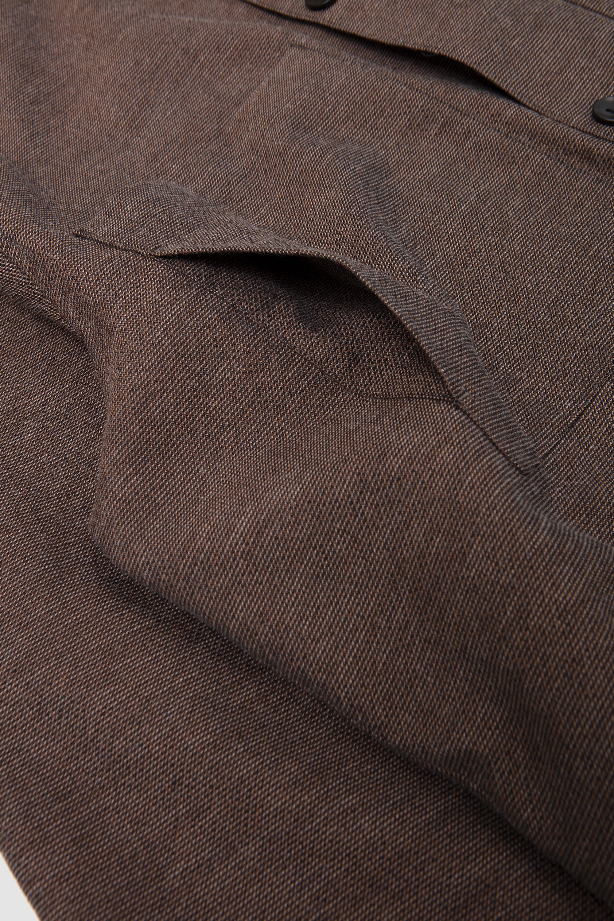 Mixed Colour Shirt Jacket Brown_3