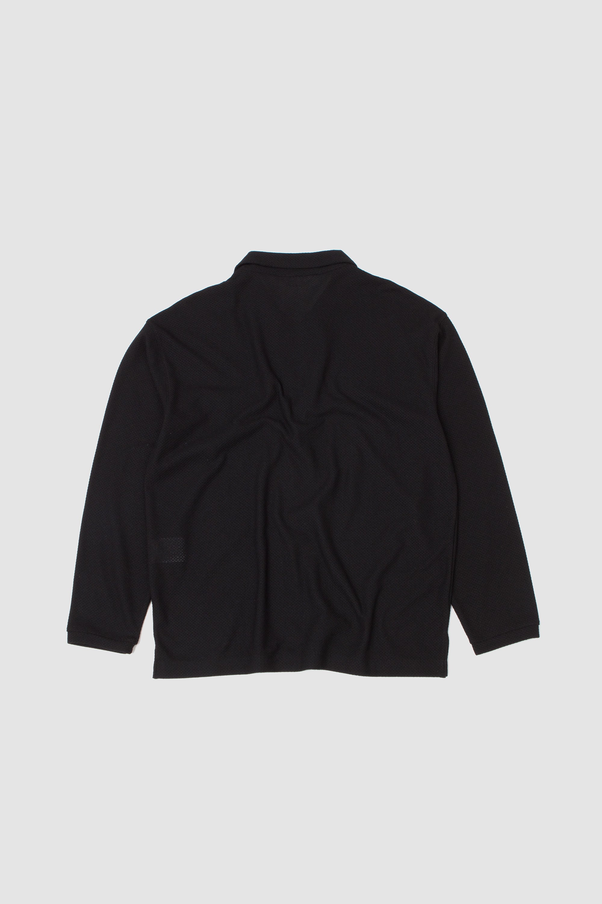 Moss Stitch Skipper Shirt Black_4