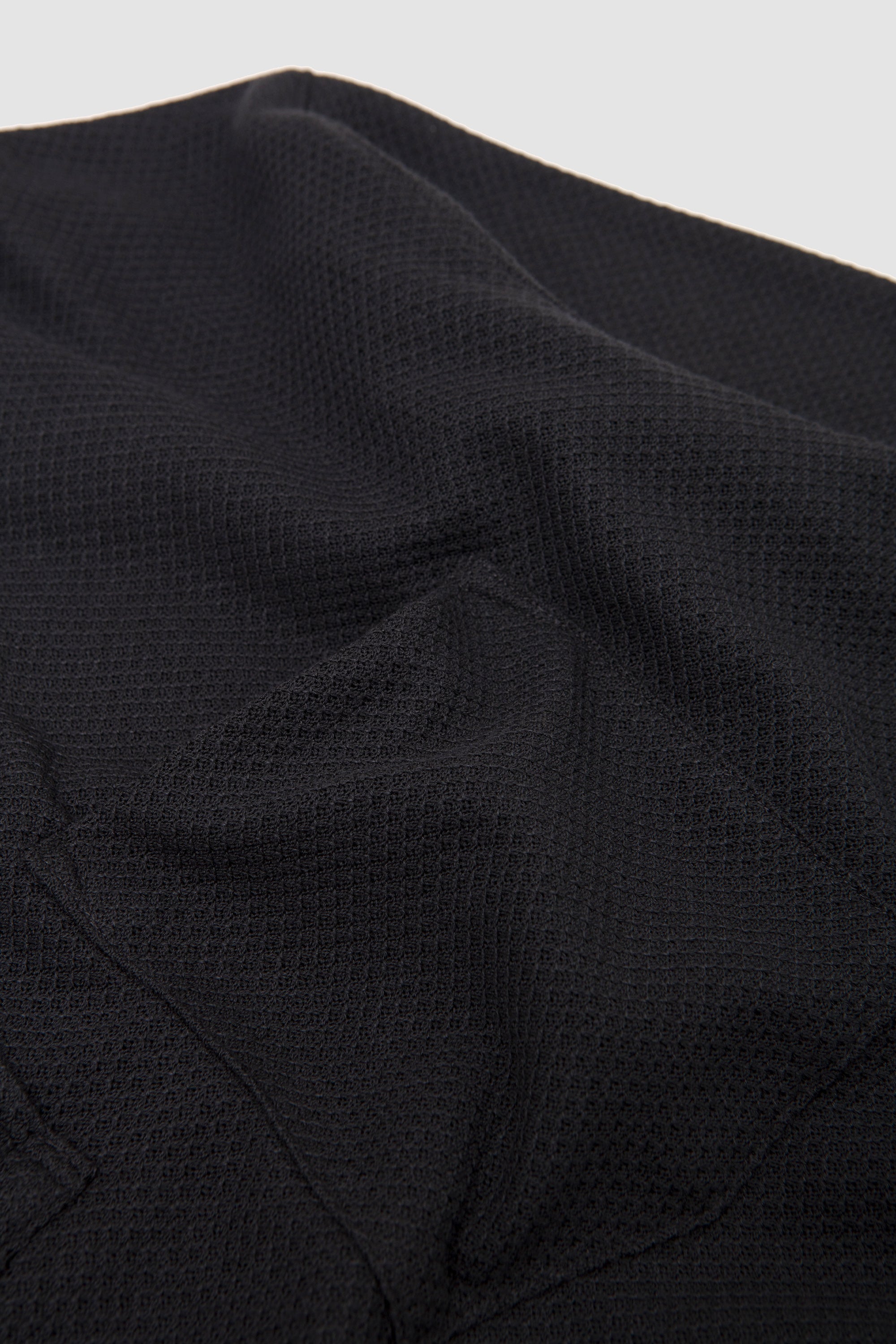 Moss Stitch Skipper Shirt Charcoal_3