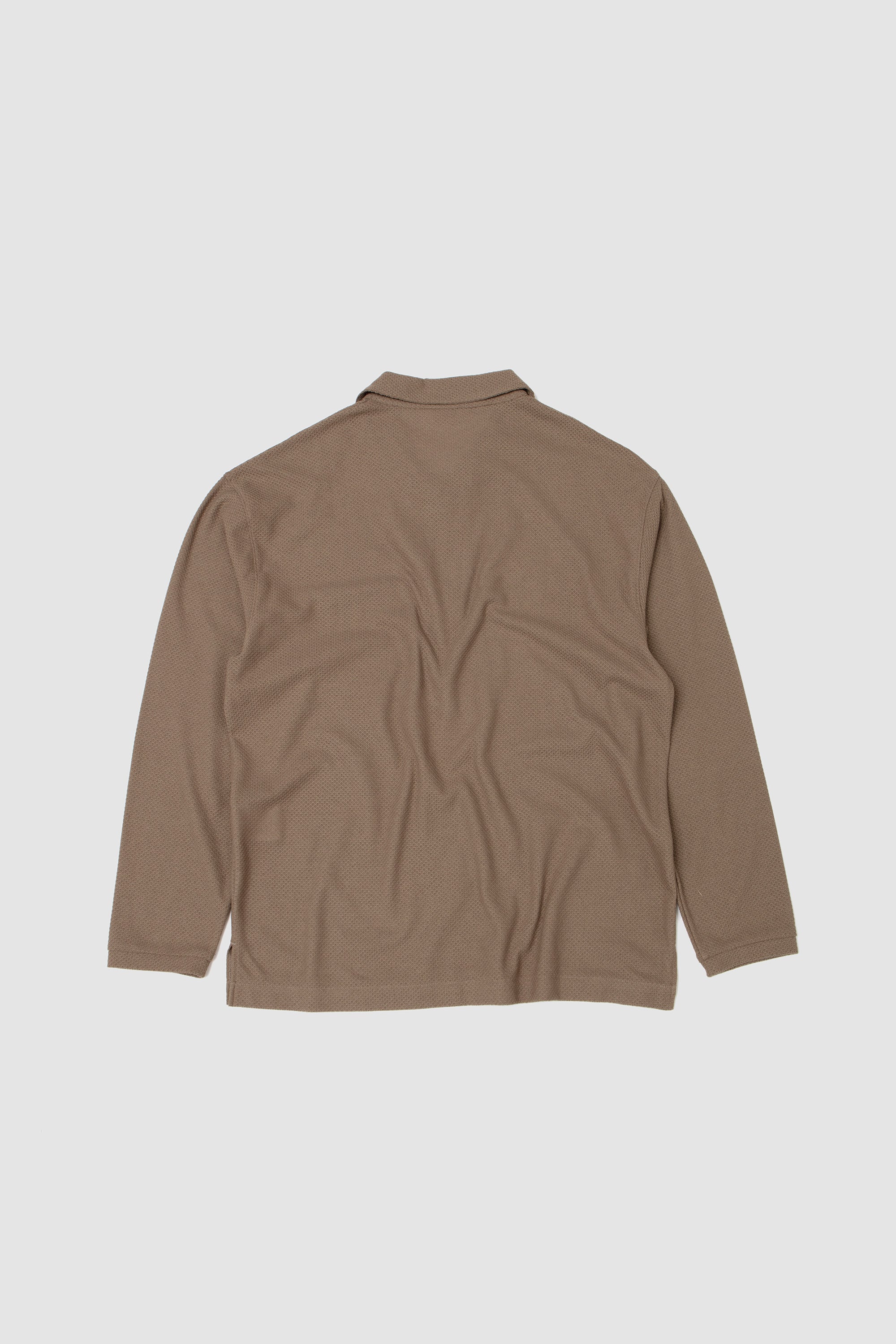 Moss Stitch Skipper Shirt Khaki_4