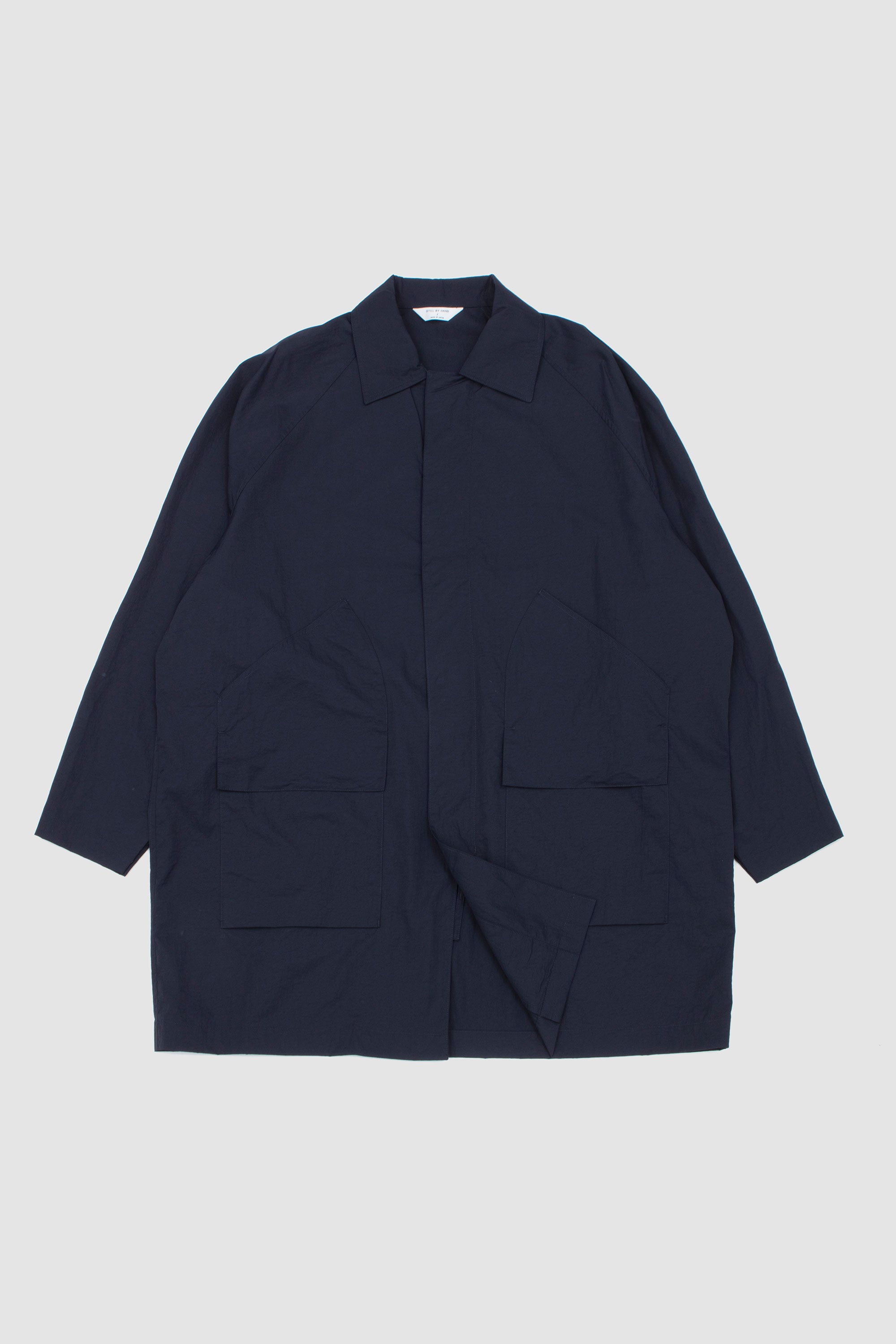 Nylon Half Coat Dark Navy_1