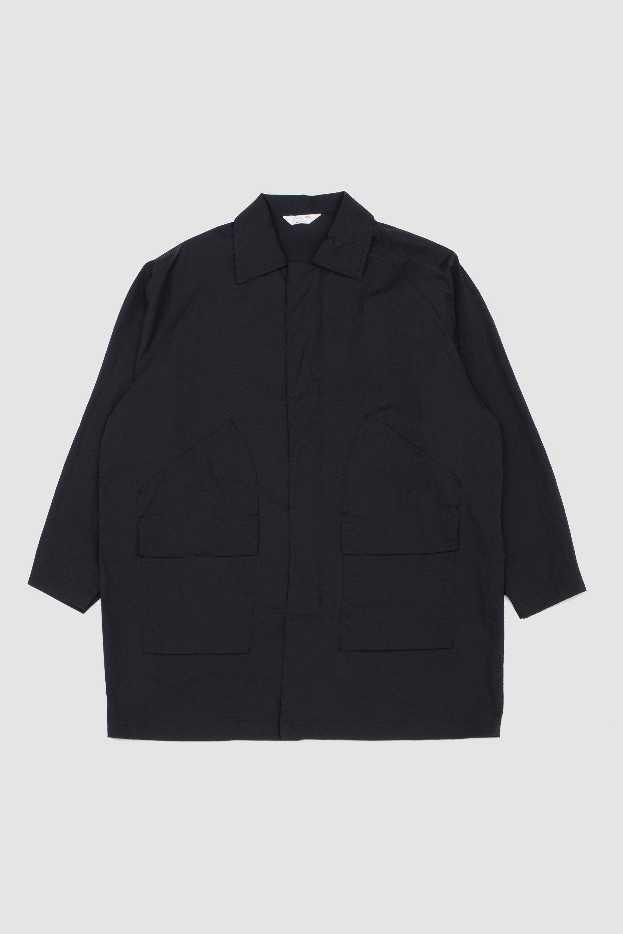 Nylon Half Coat Ink Black