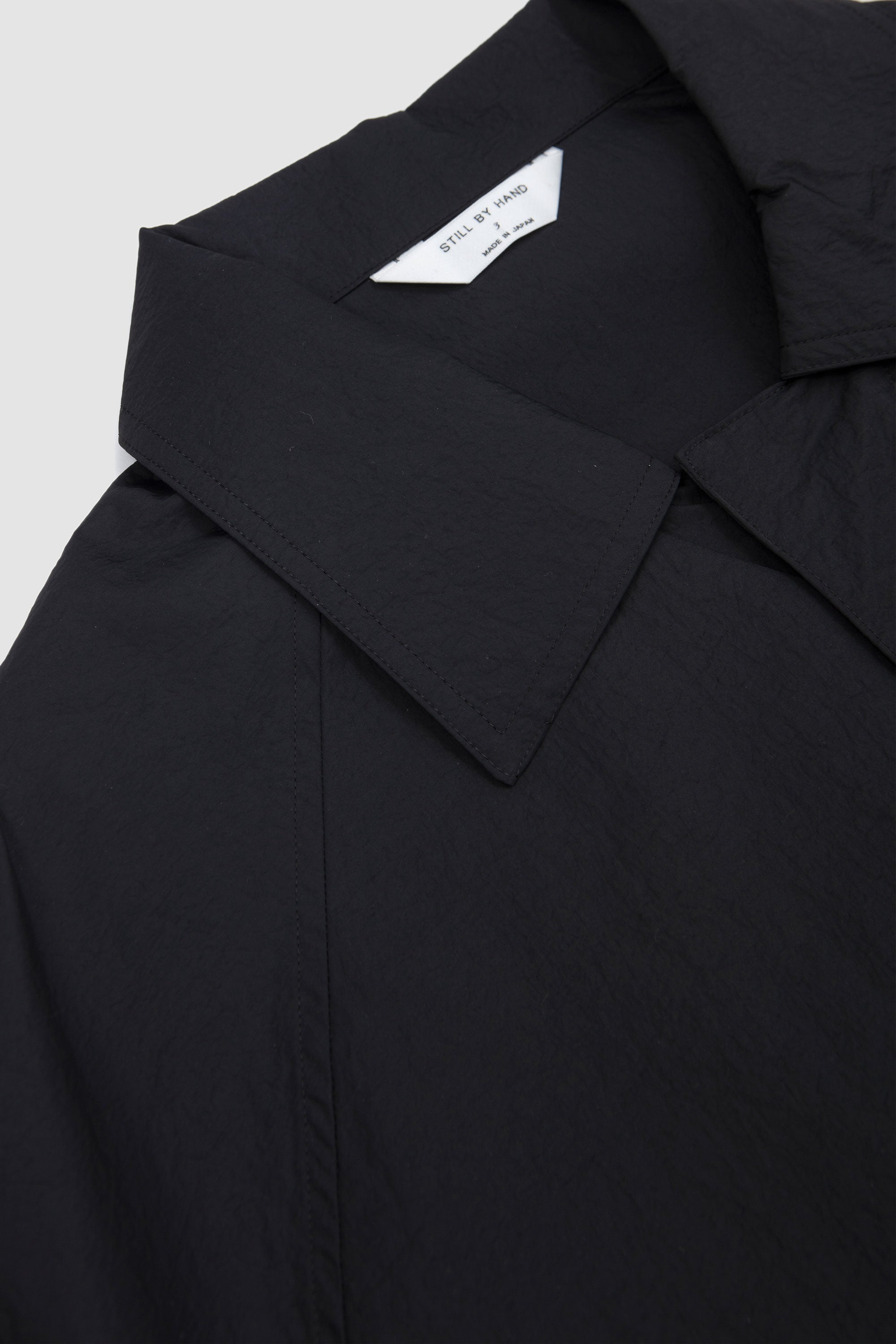 Nylon Half Coat Ink Black