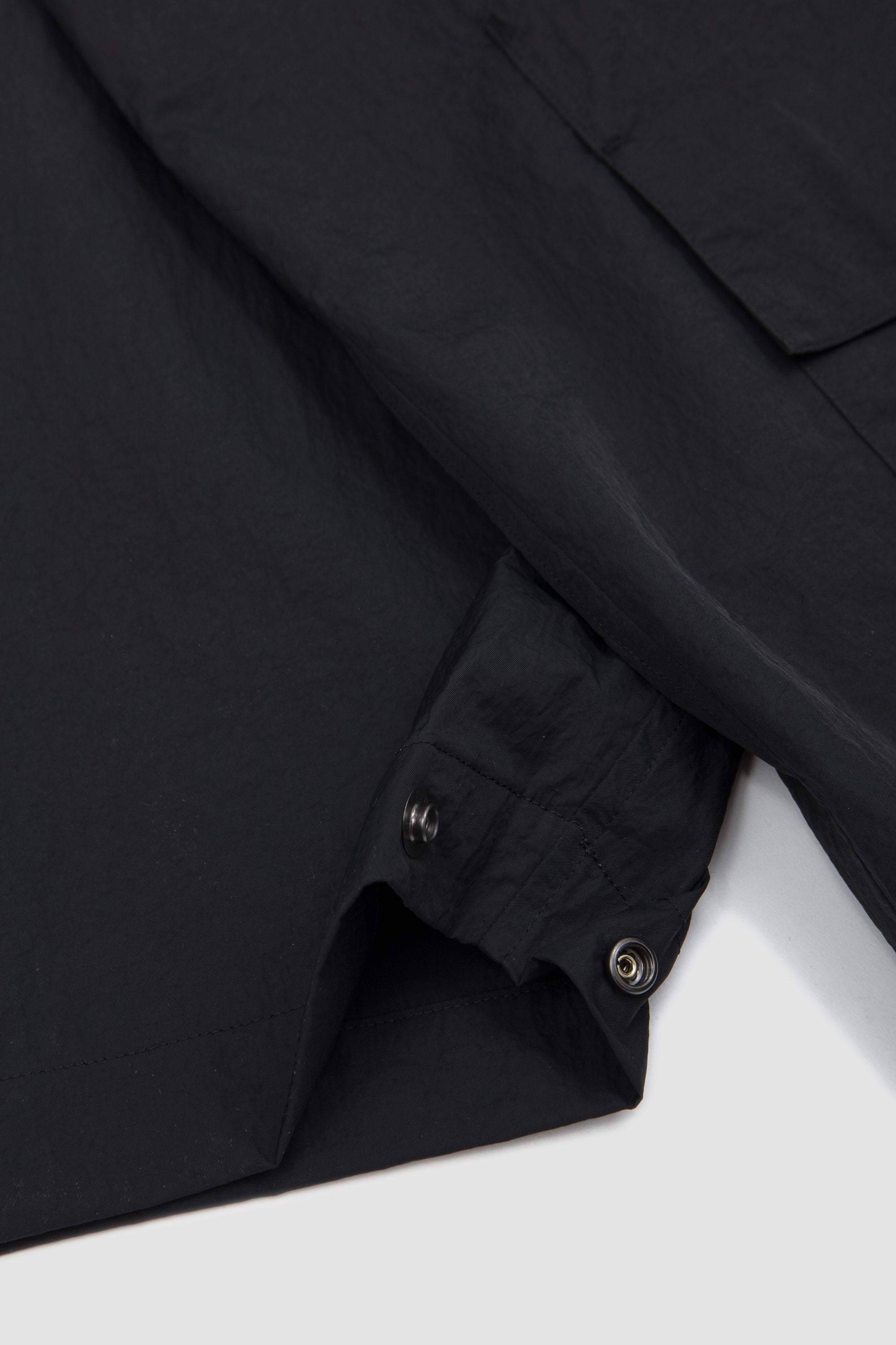 Nylon Half Coat Ink Black