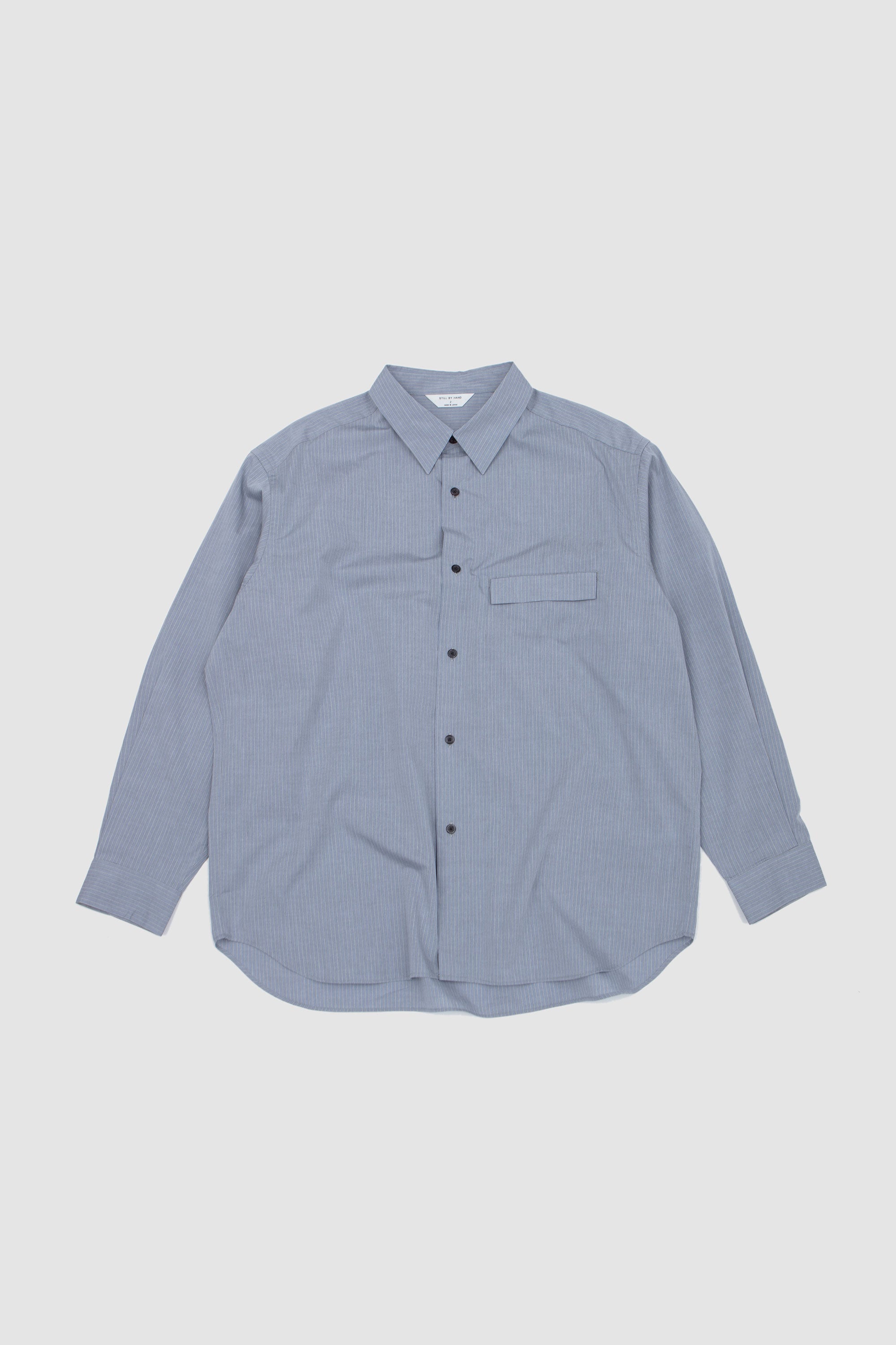 Oversized Shirt Blue Stripe
