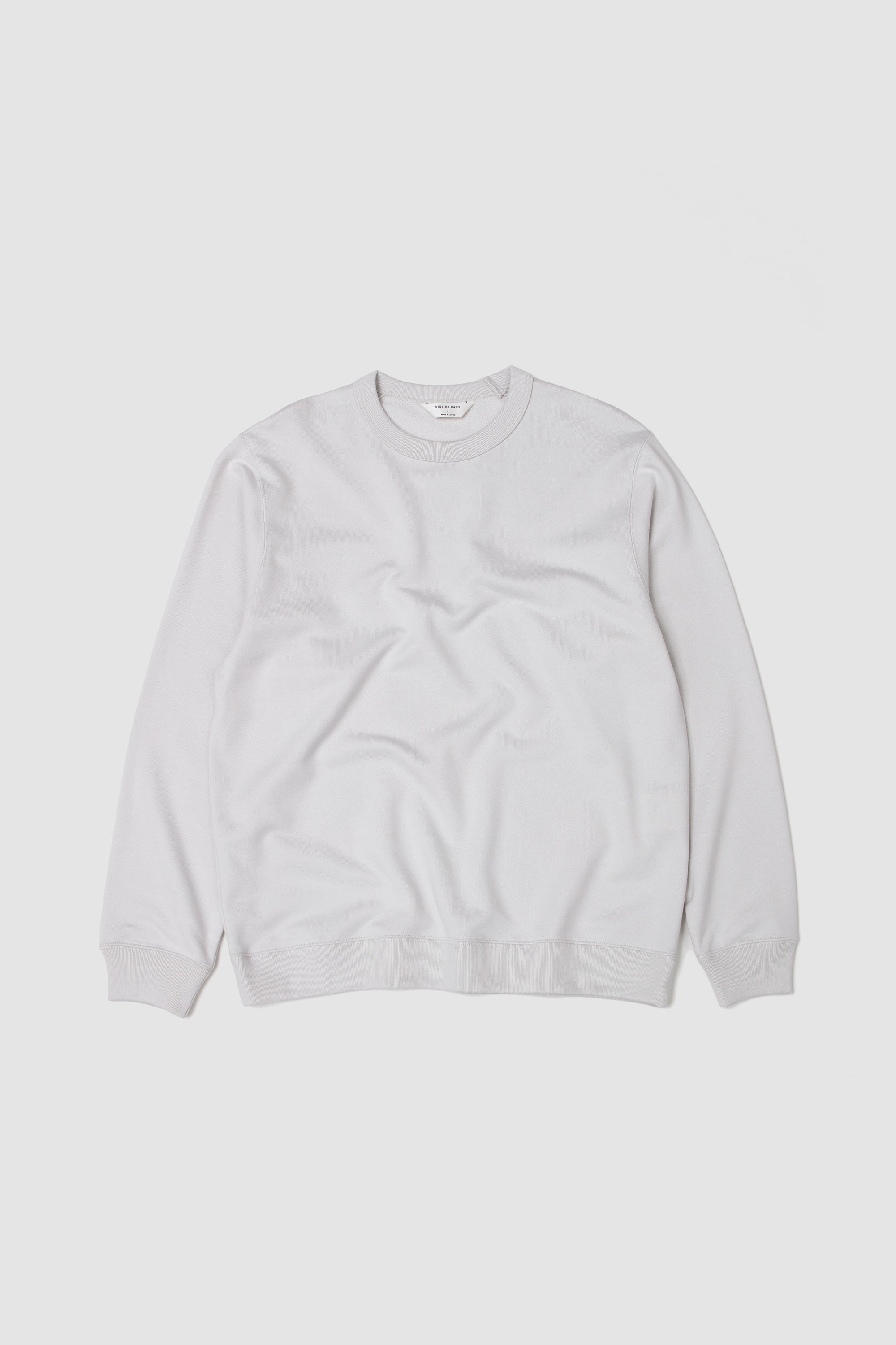 Pima Cotton Sweatshirt Ash White_1
