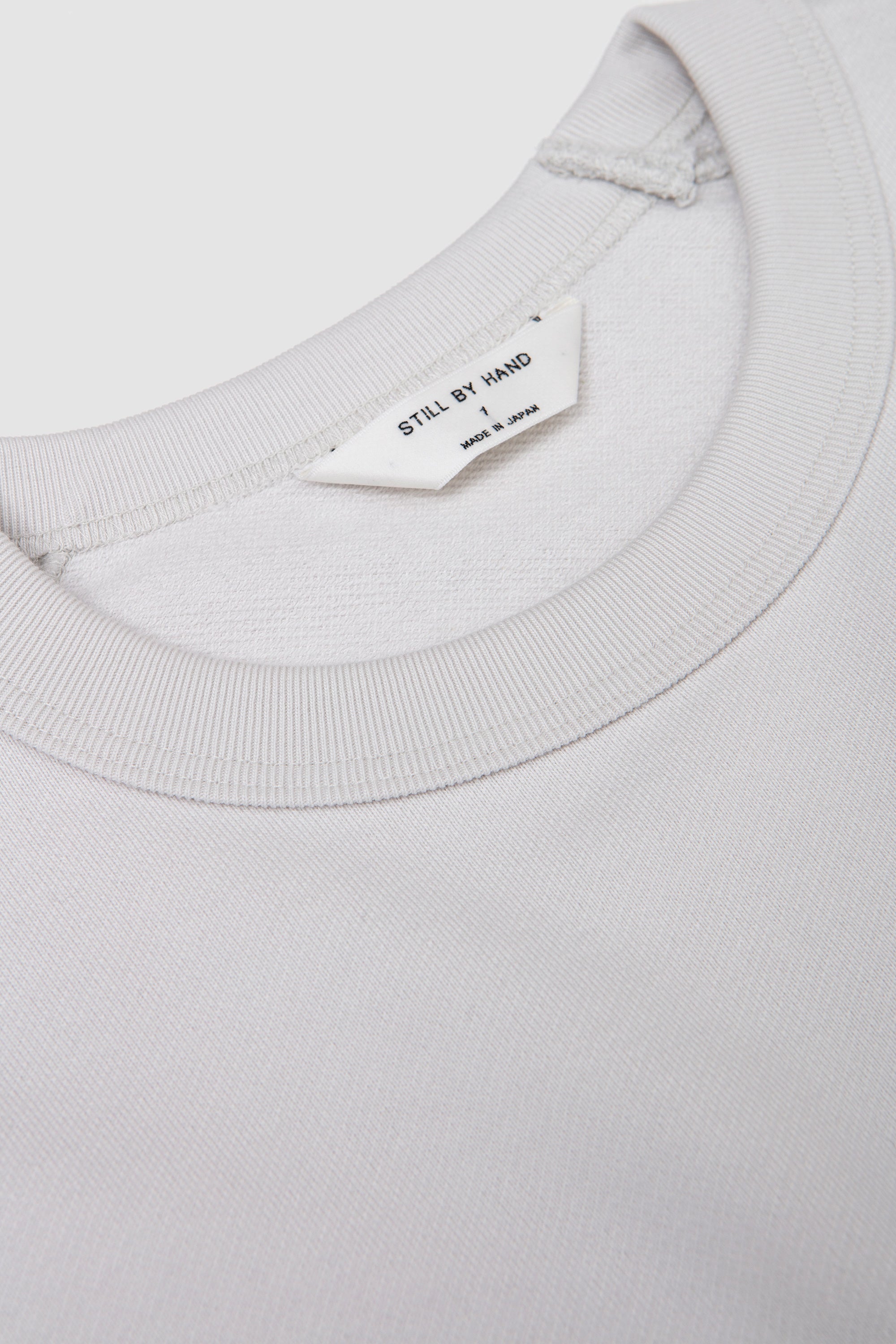 Pima Cotton Sweatshirt Ash White_2