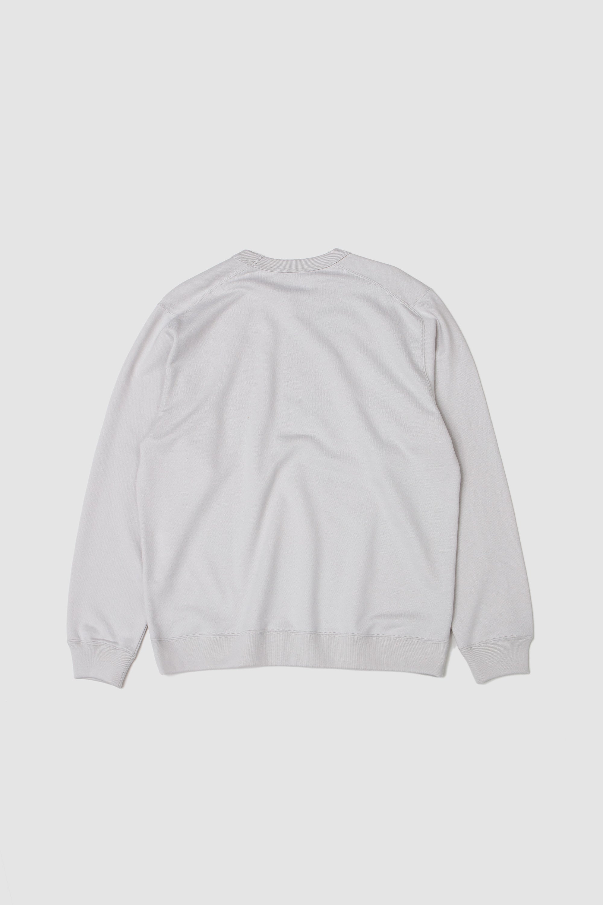 Pima Cotton Sweatshirt Ash White_4
