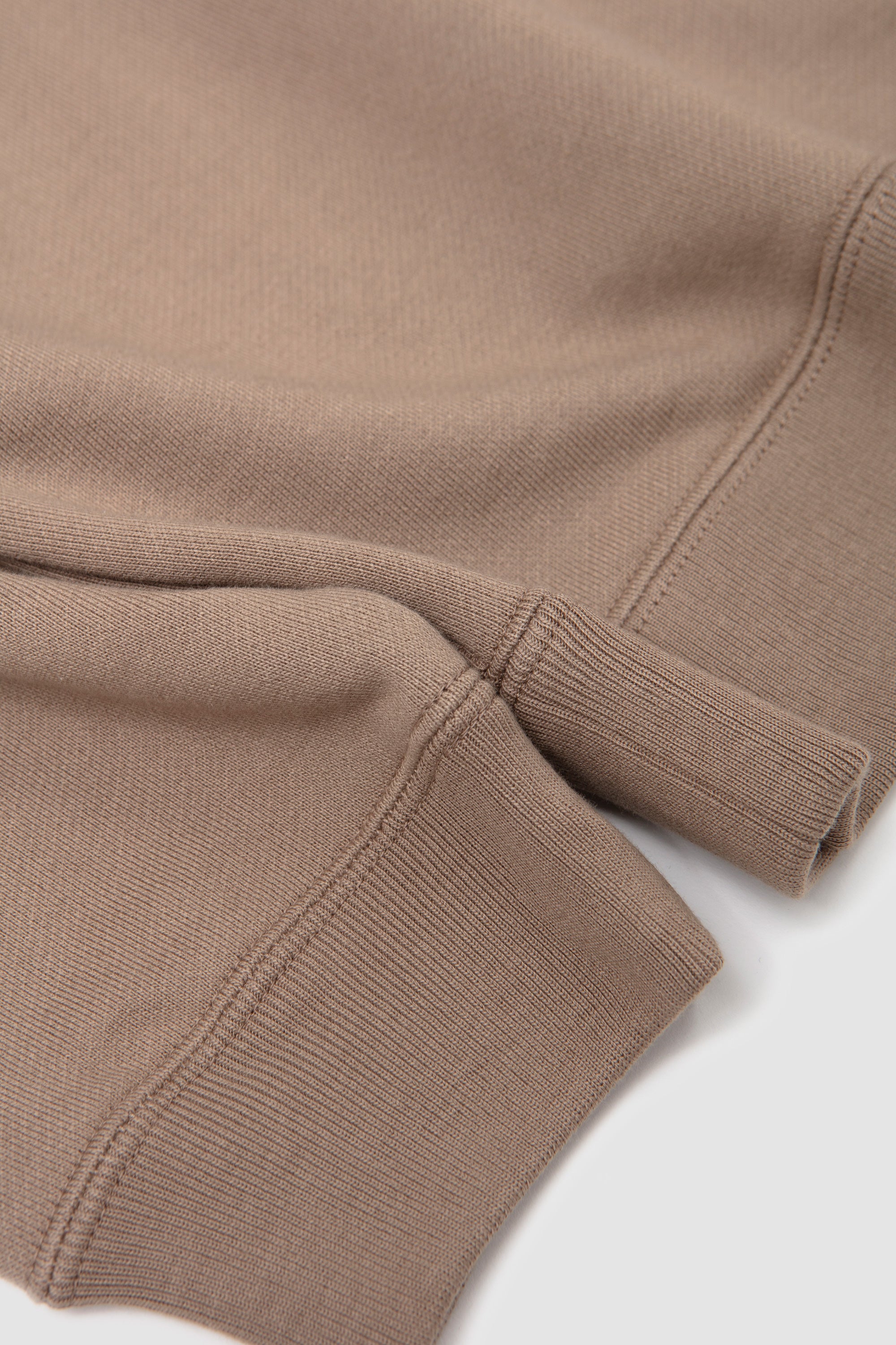 Pima Cotton Sweatshirt Khaki Beige_3