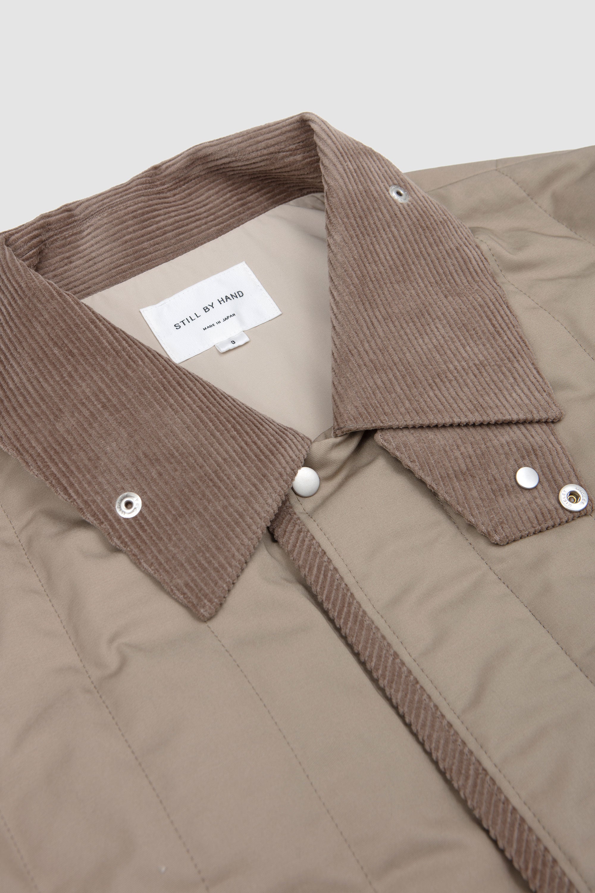 Quilted Half Coat Beige