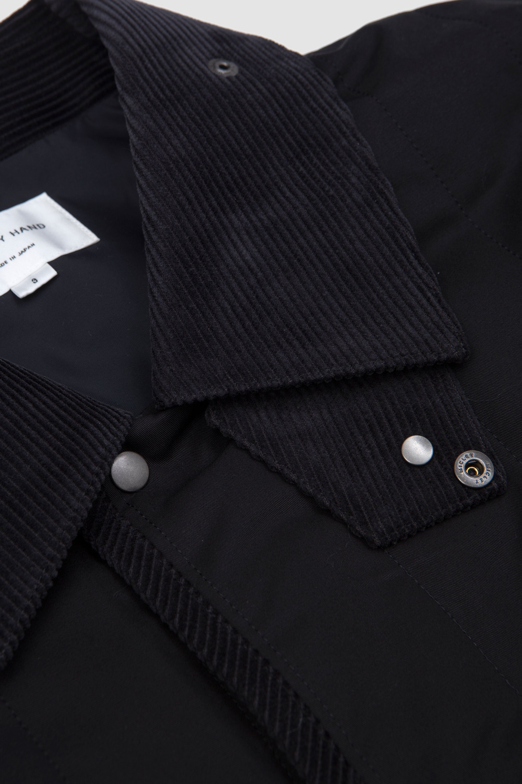 Quilted Half Coat Black