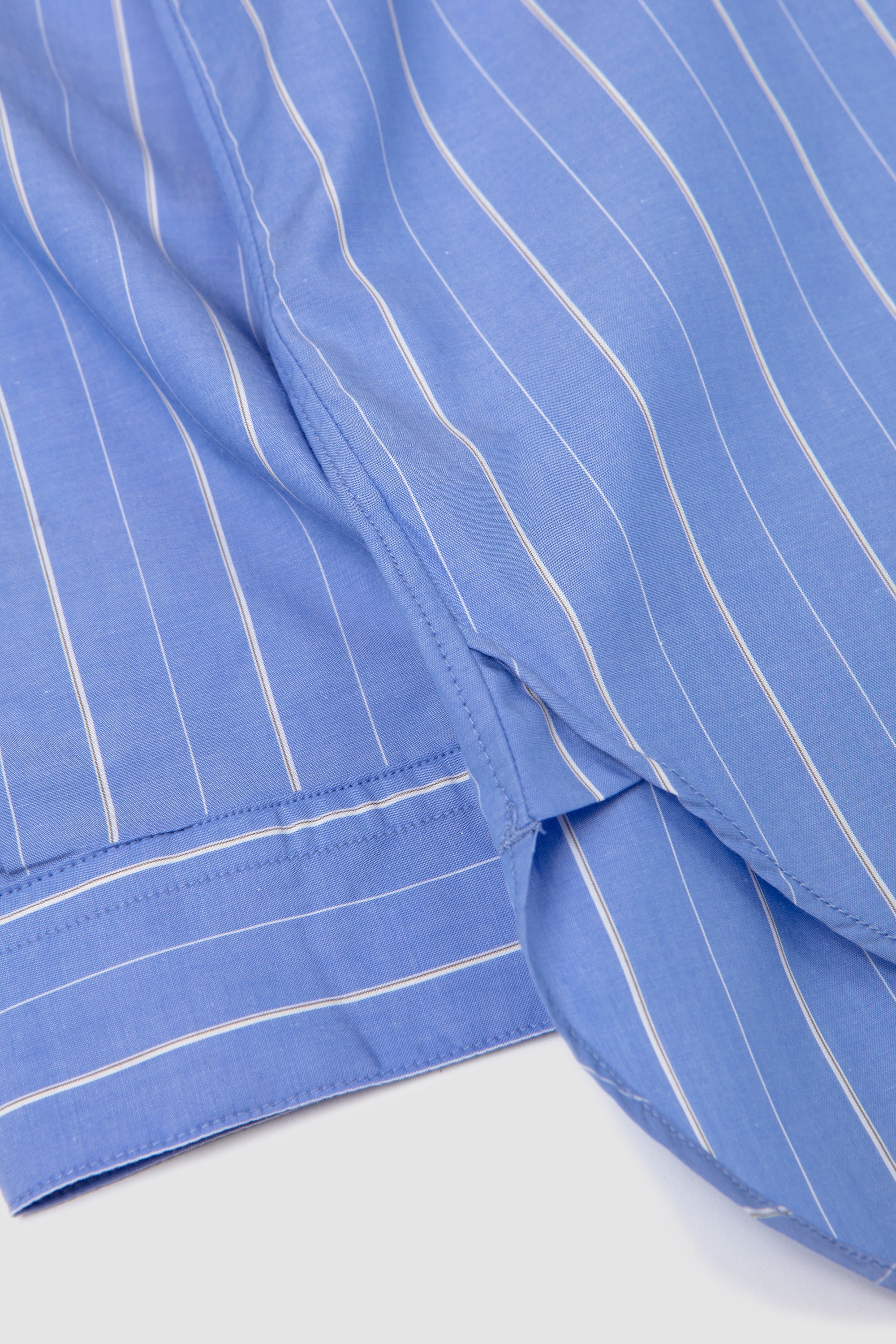 Regular Collar Shirt Blue Stripe_3