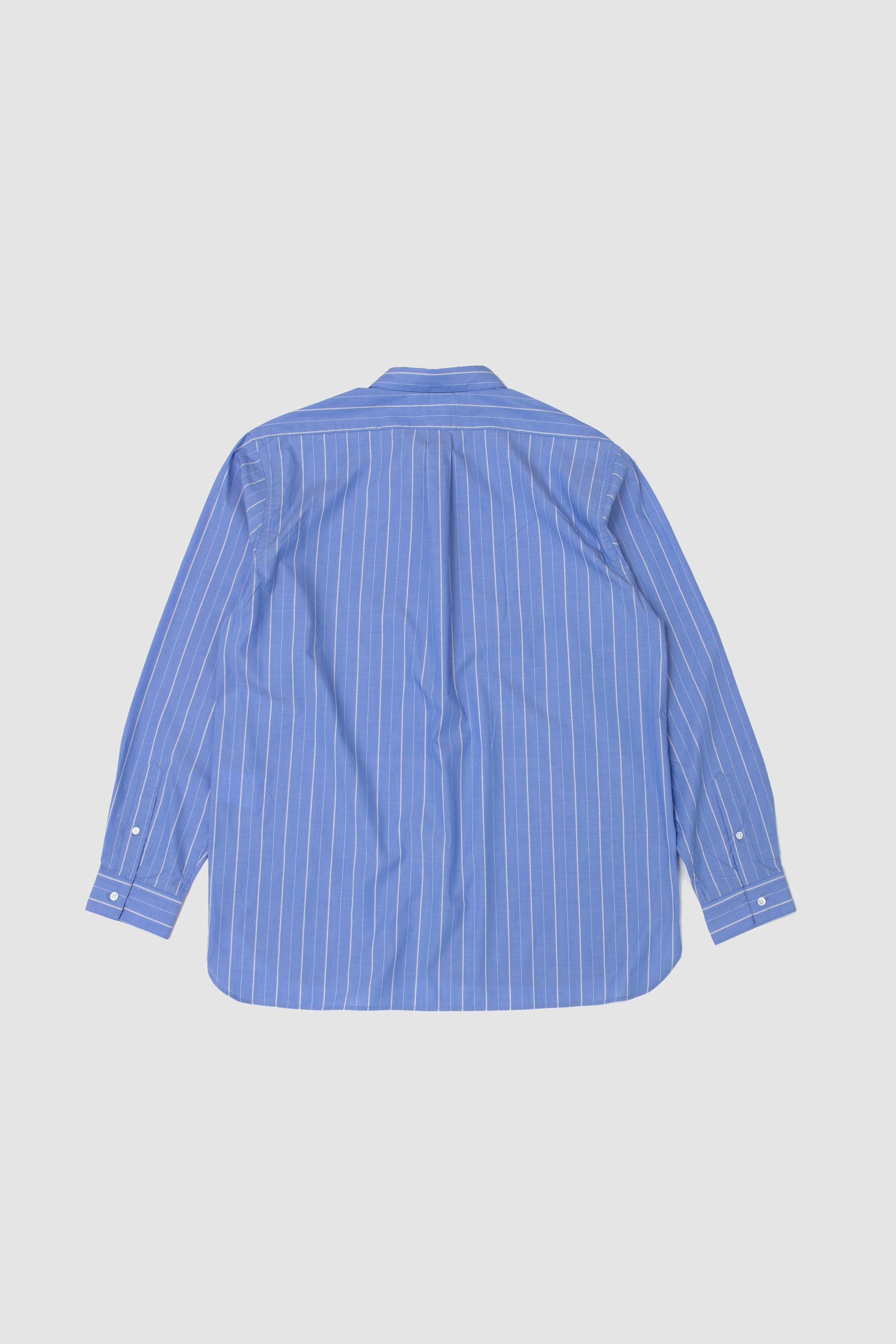 Regular Collar Shirt Blue Stripe_4